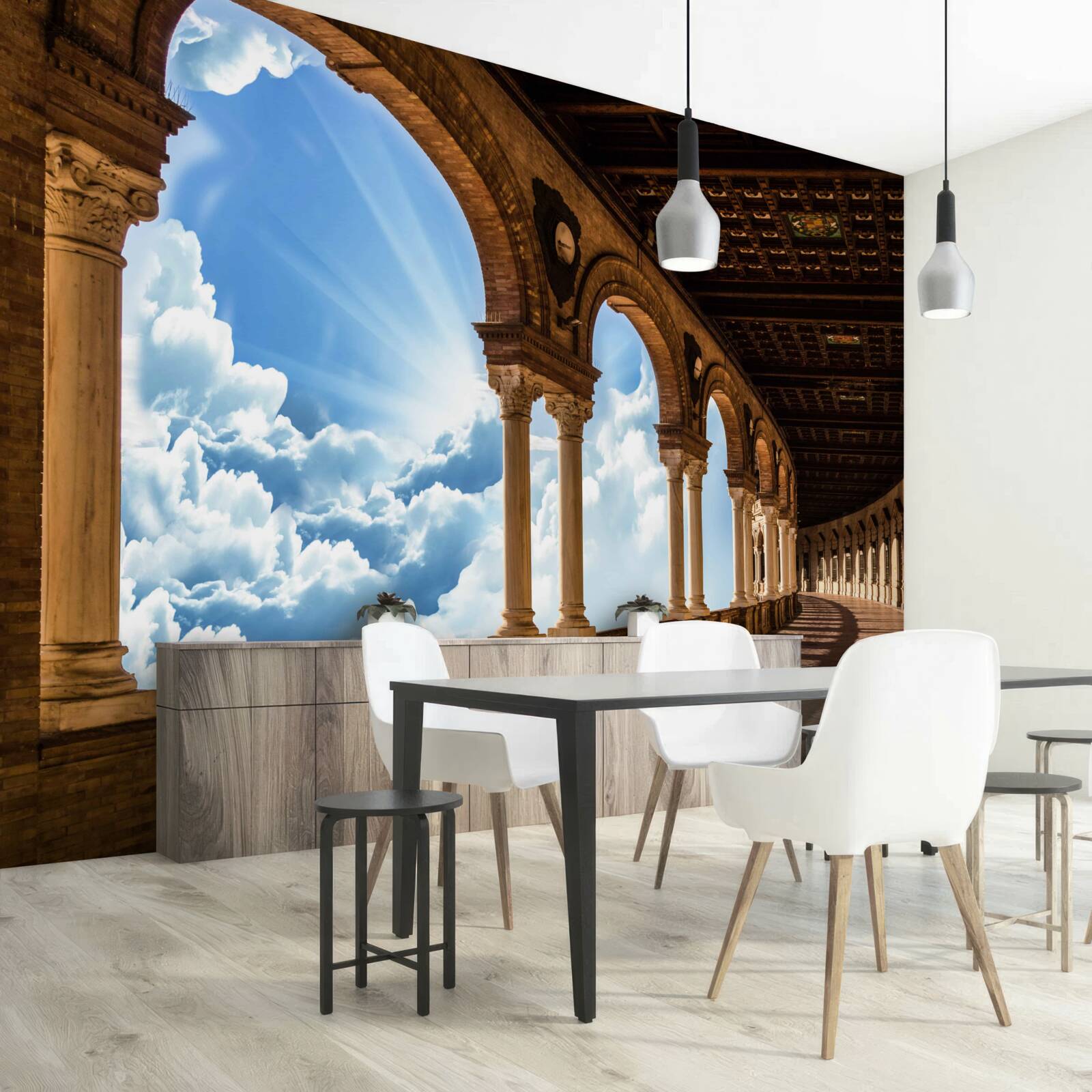 Fototapeta nekonečne vysoký rad stĺpov