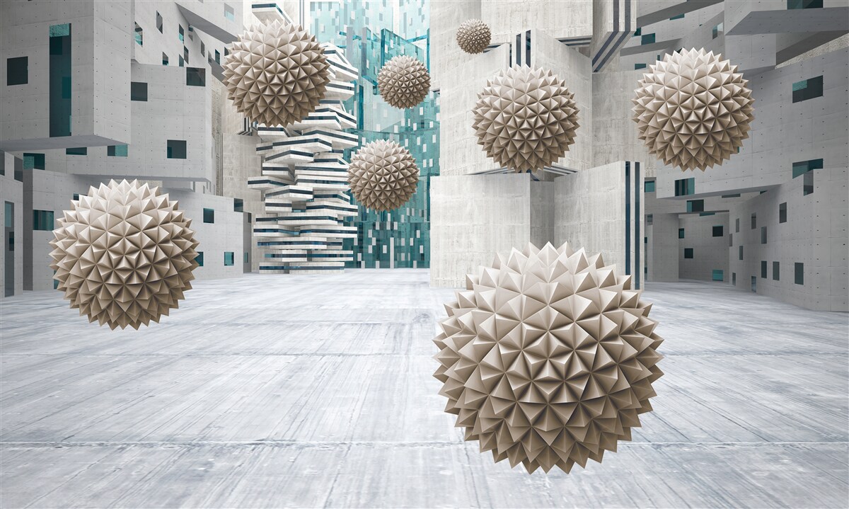 Fototapeta gule plávajúce v bronze