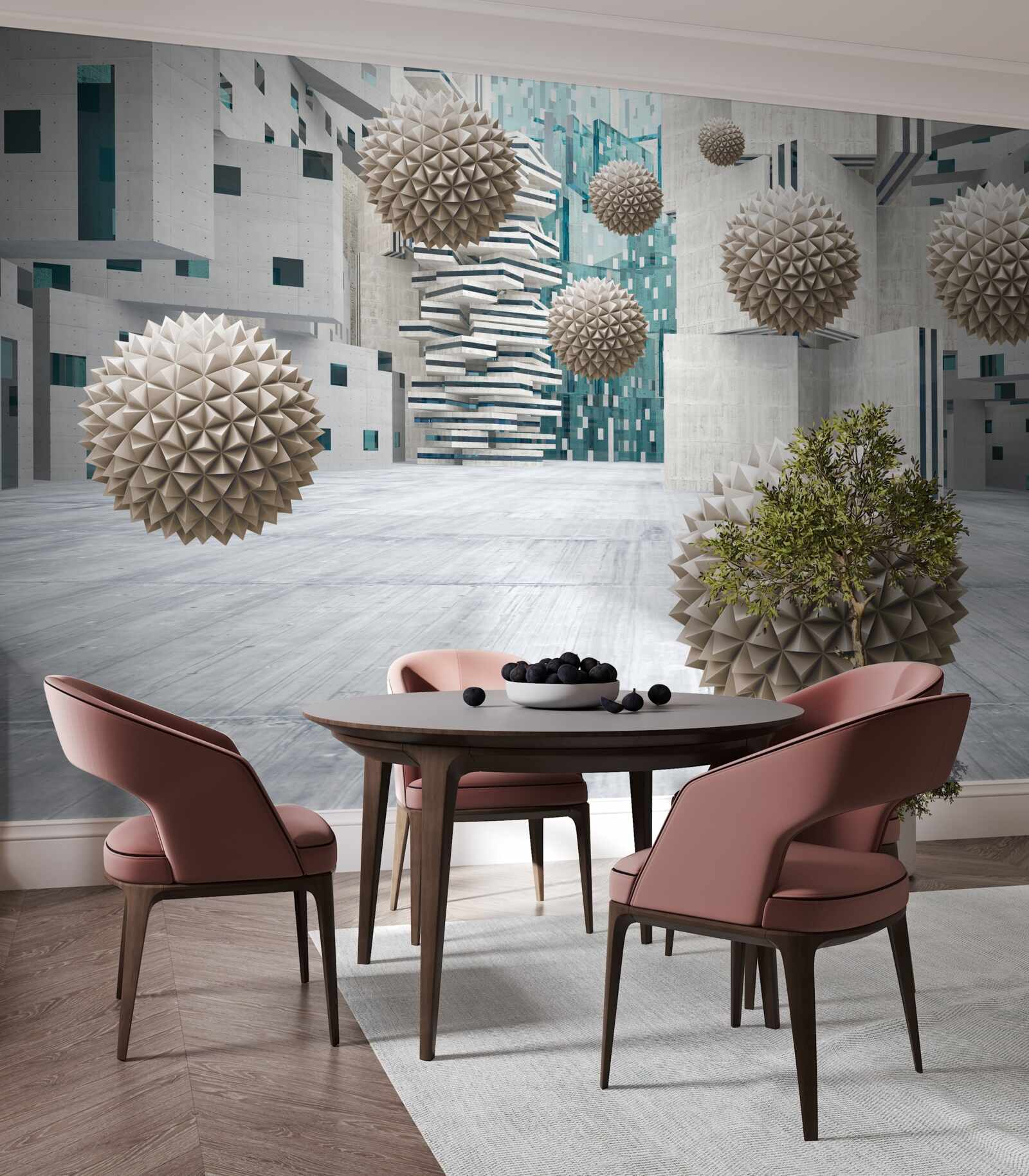 Fototapeta gule plávajúce v bronze