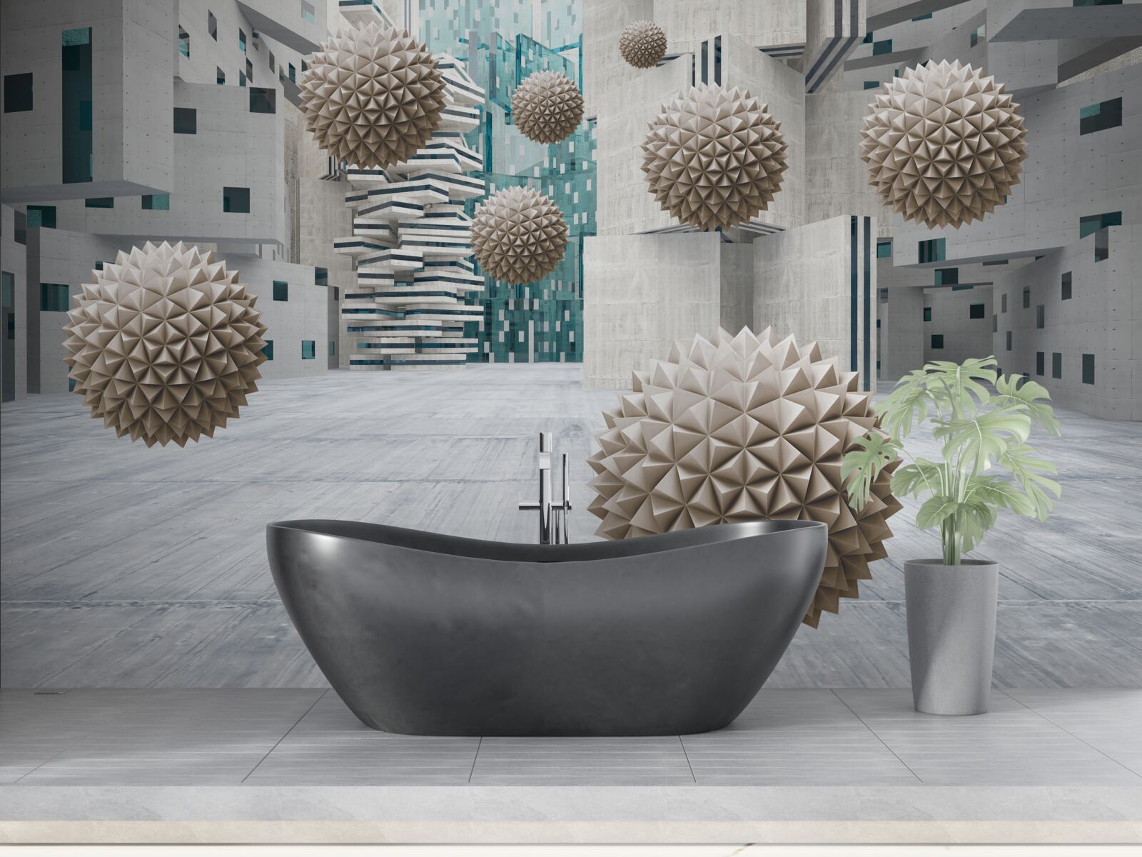 Fototapeta gule plávajúce v bronze