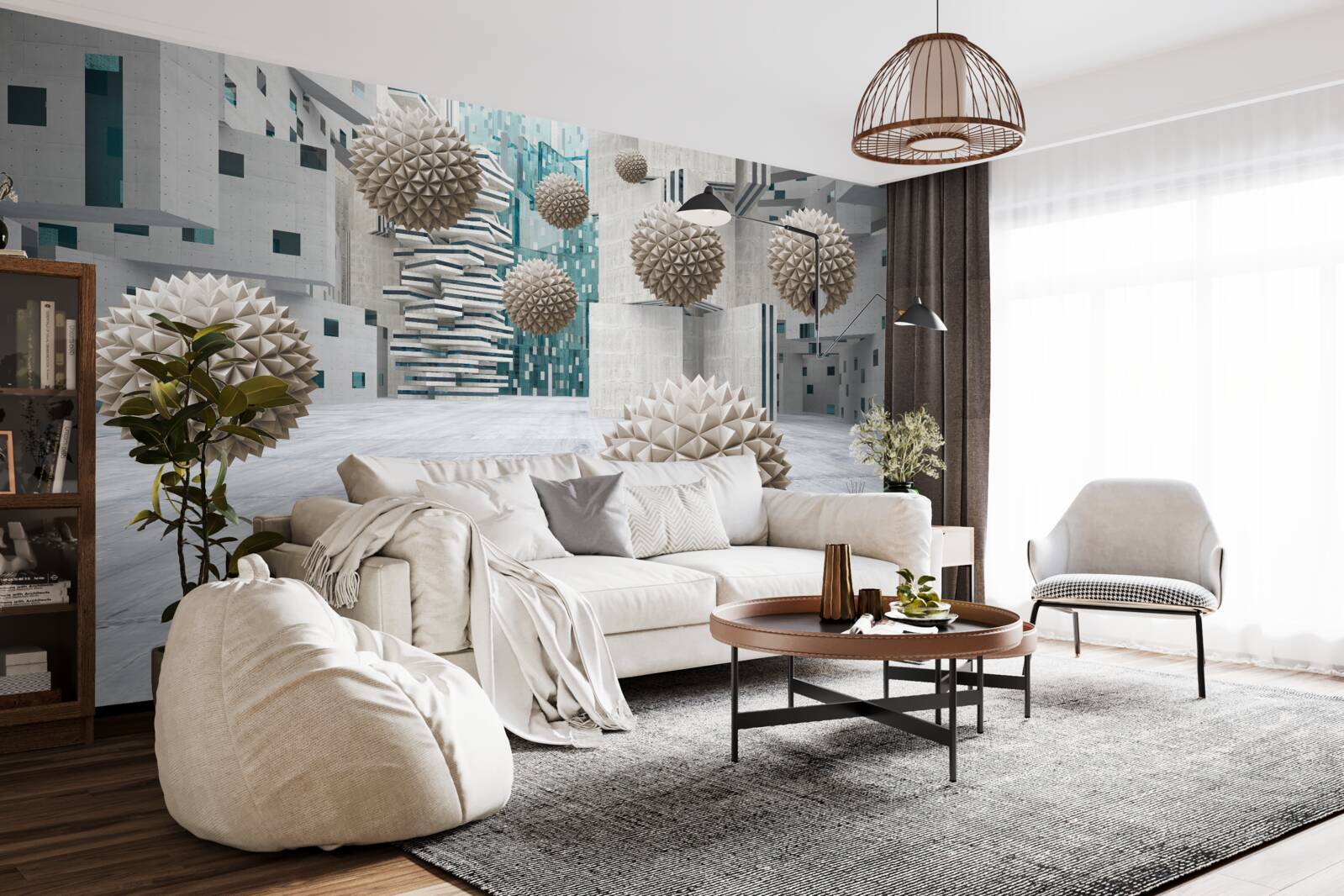 Fototapeta gule plávajúce v bronze