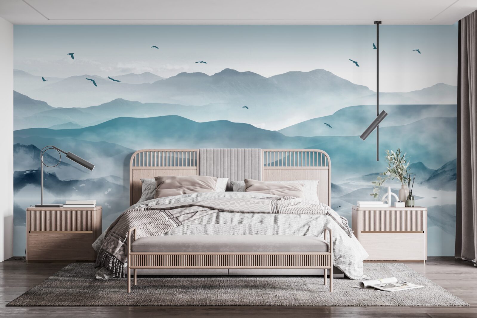 Fototapeta okraj hmly padá na vodnú hladinu