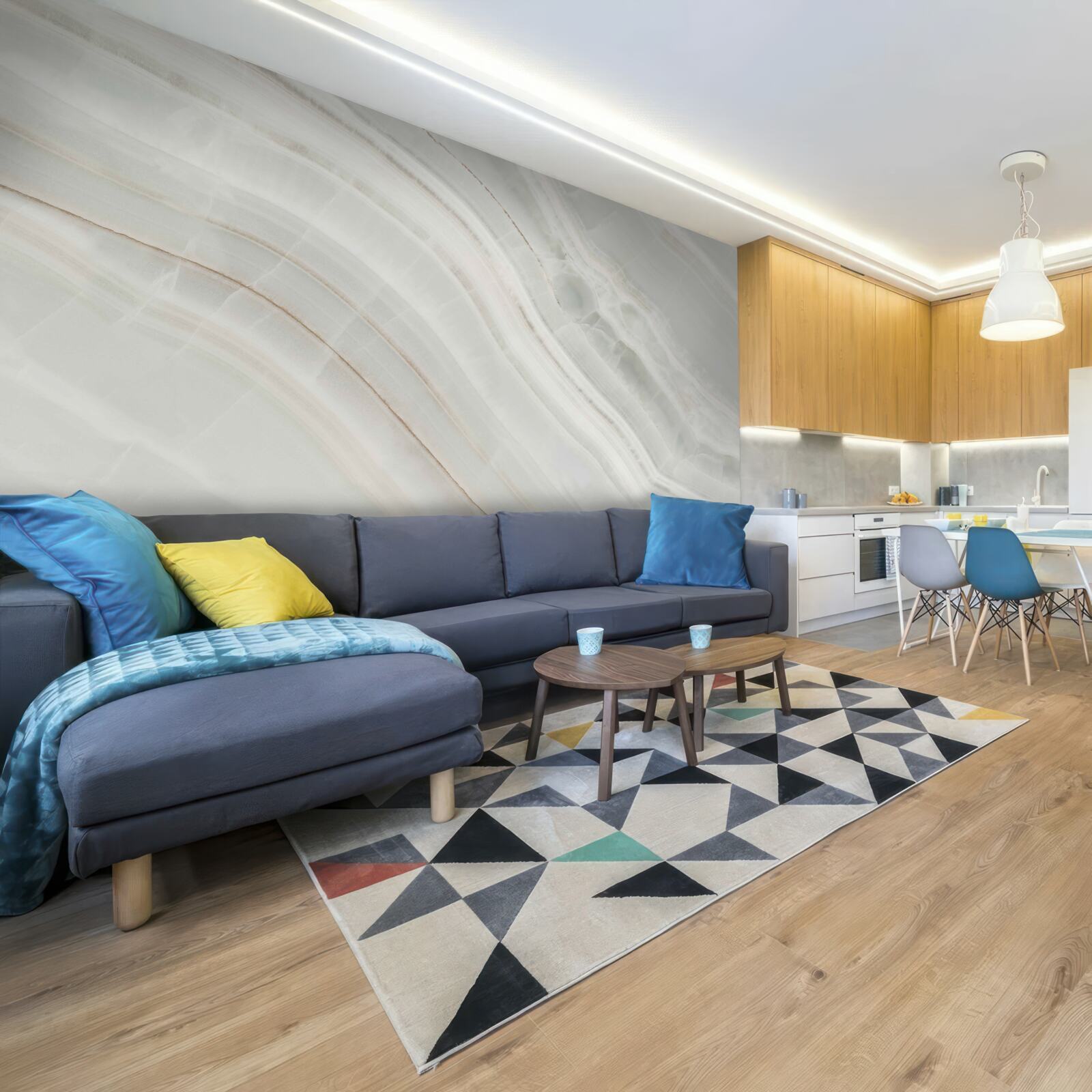 Fototapeta tenký sivý béžový strih