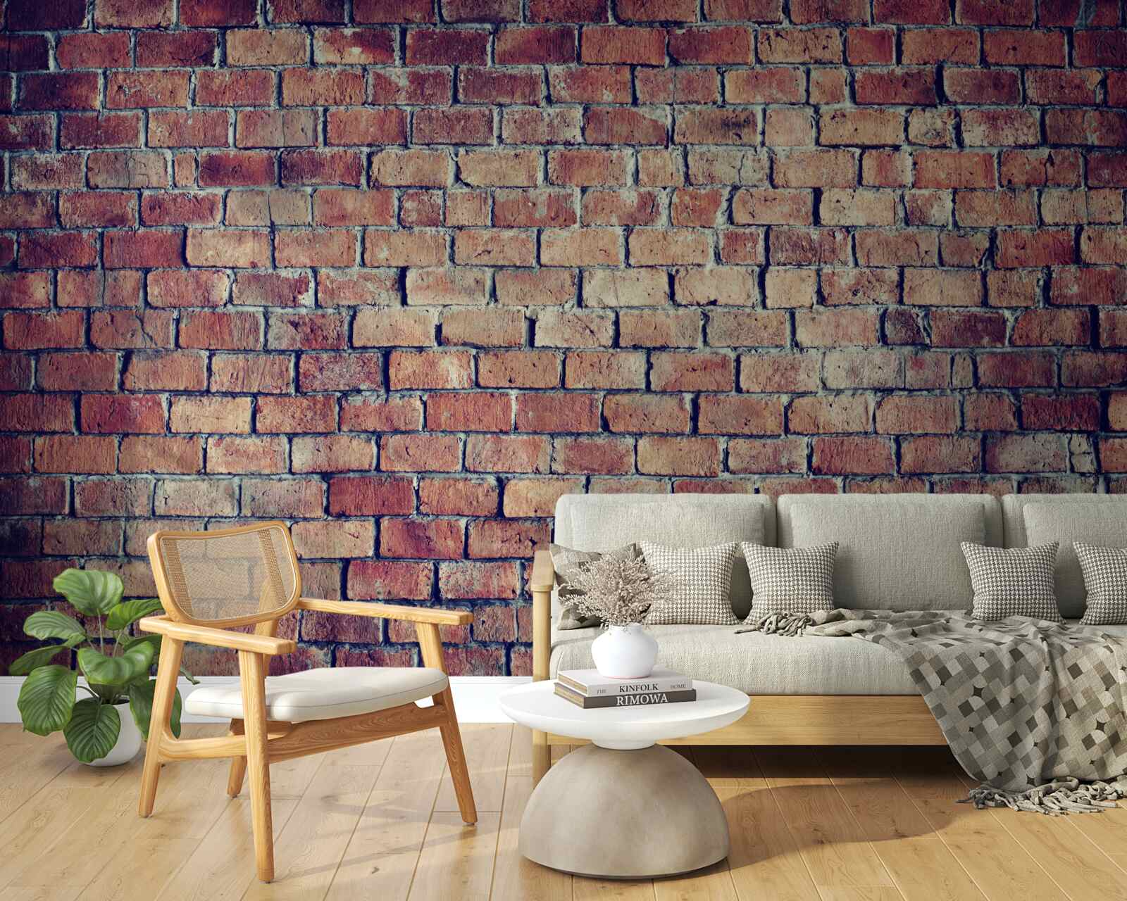 Fototapeta Stena z červených tehál