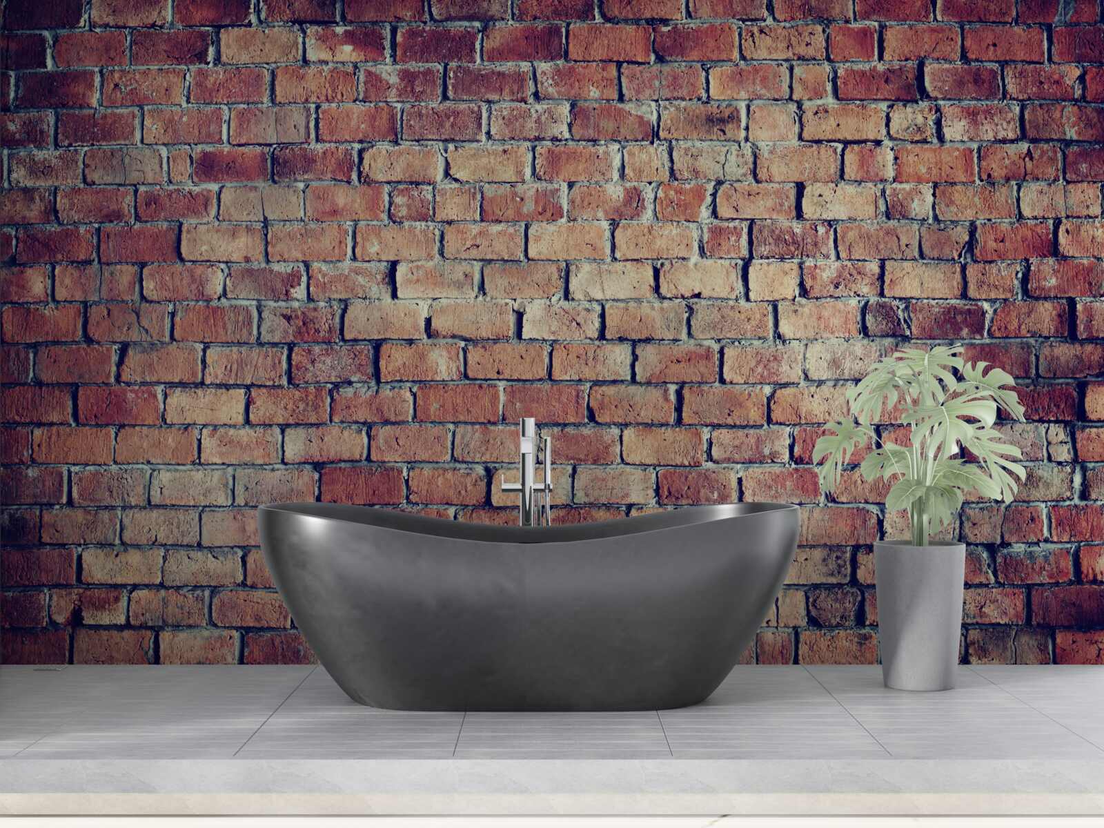 Fototapeta Stena z červených tehál