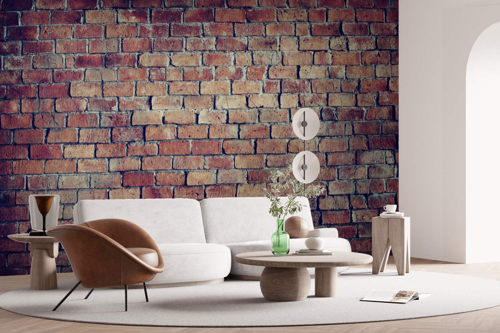 Fototapeta Stena z červených tehál