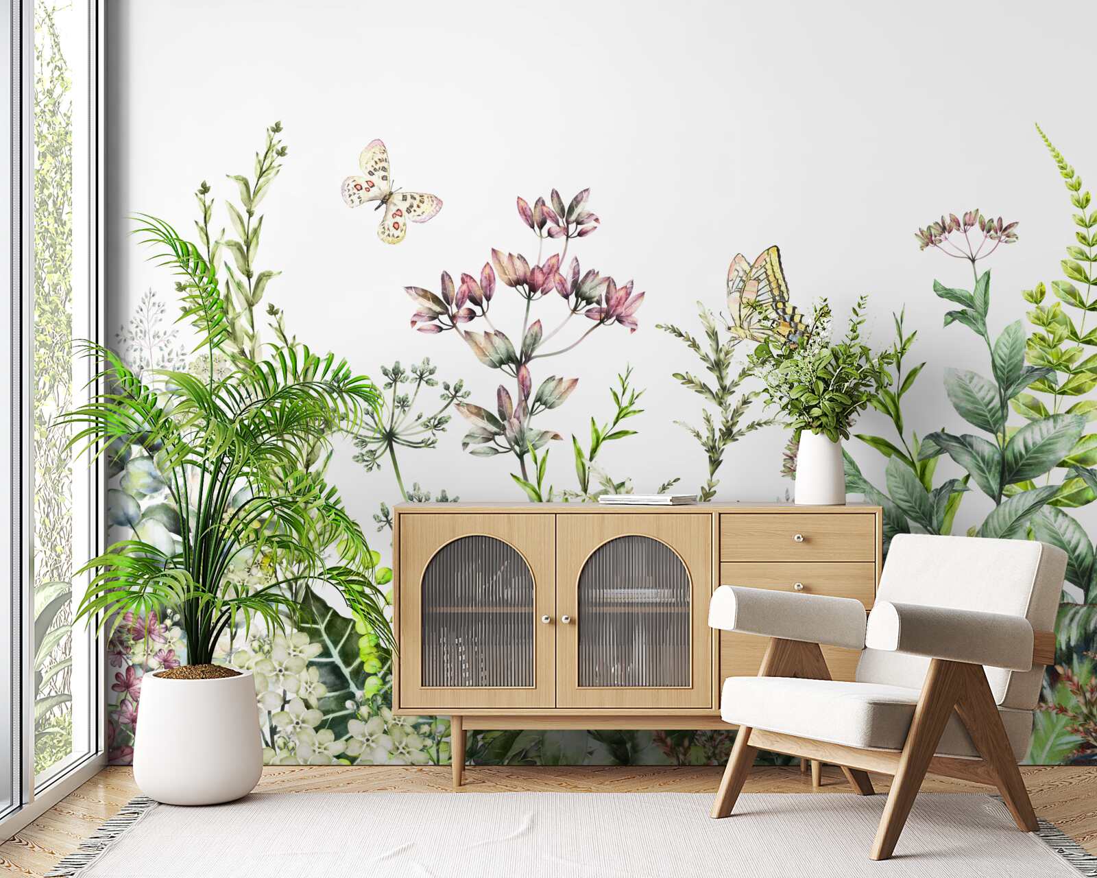 Fototapeta lepidoptera na poľných púčikoch