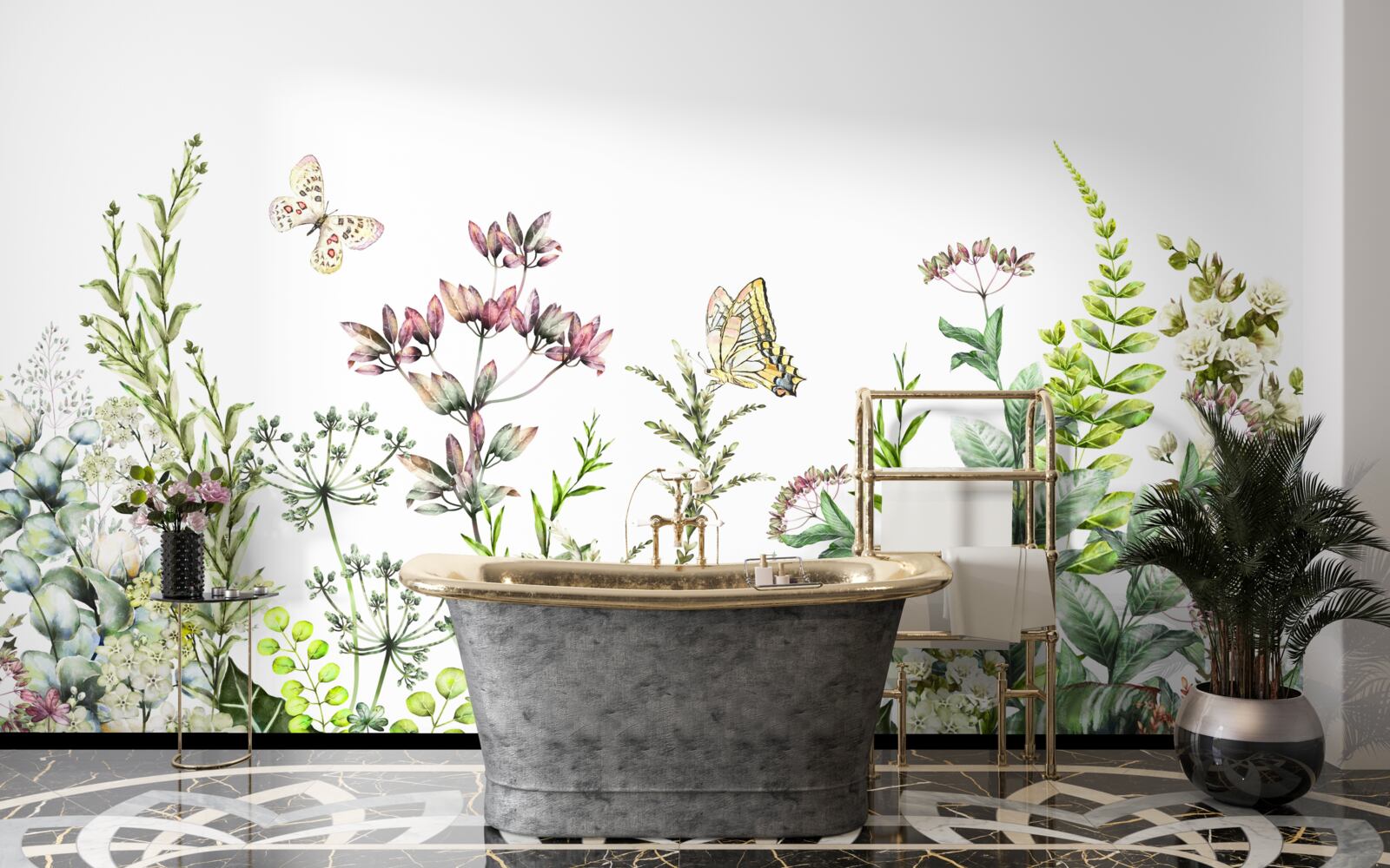 Fototapeta lepidoptera na poľných púčikoch