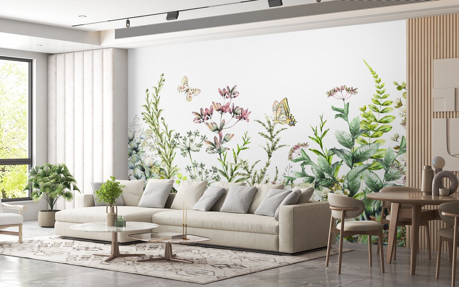 Fototapeta lepidoptera na poľných púčikoch