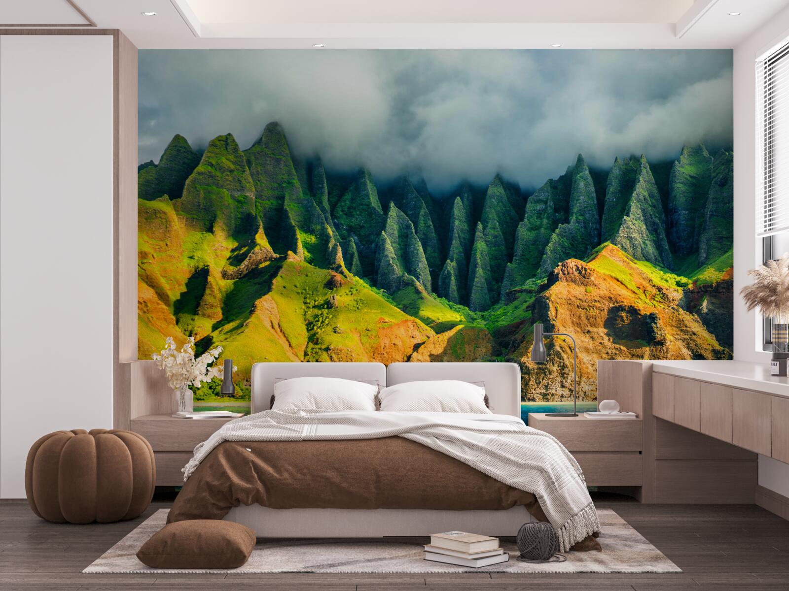 Fototapeta výhľady na horské jazero sú plné farieb