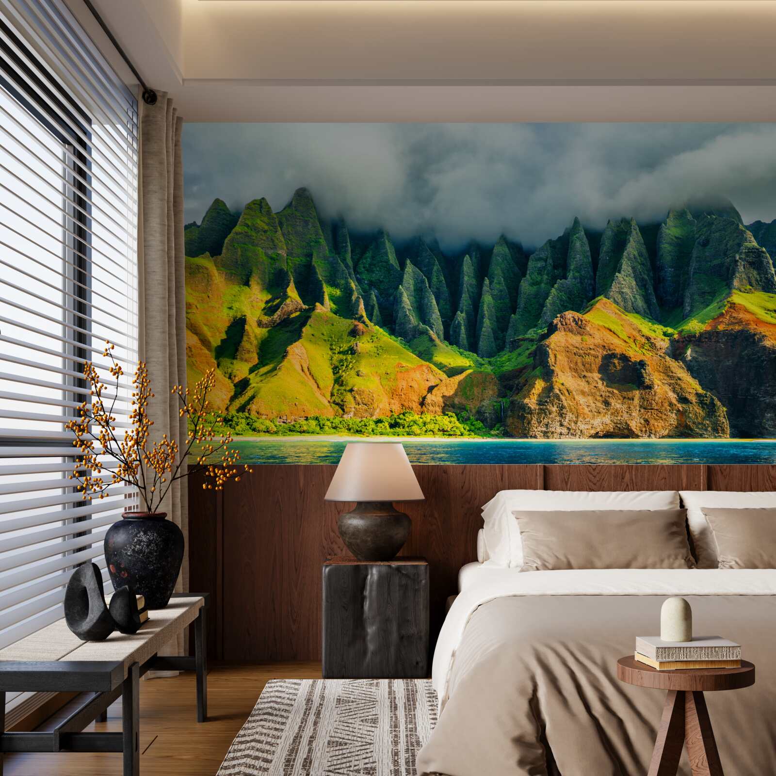 Fototapeta výhľady na horské jazero sú plné farieb