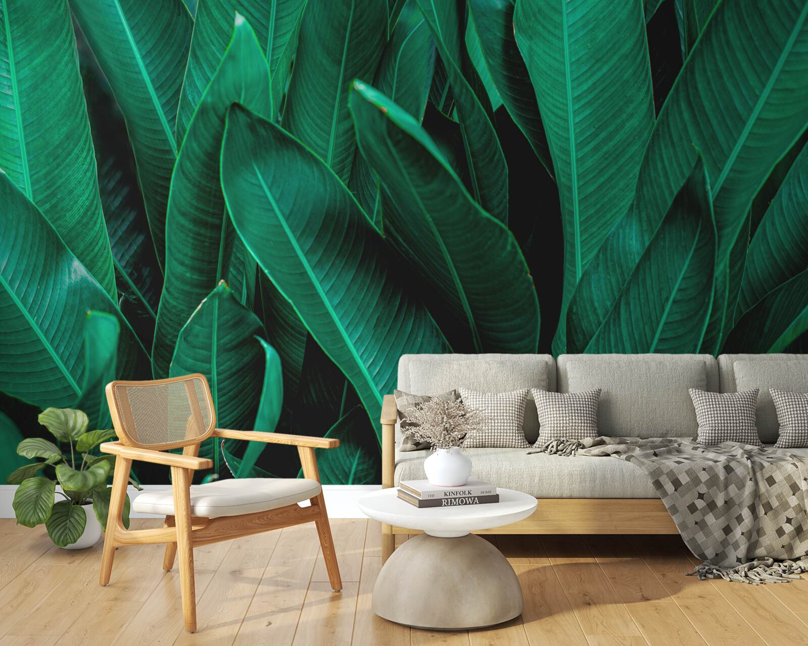 Fototapeta papraď so svetlým smaragdovým odtieňom