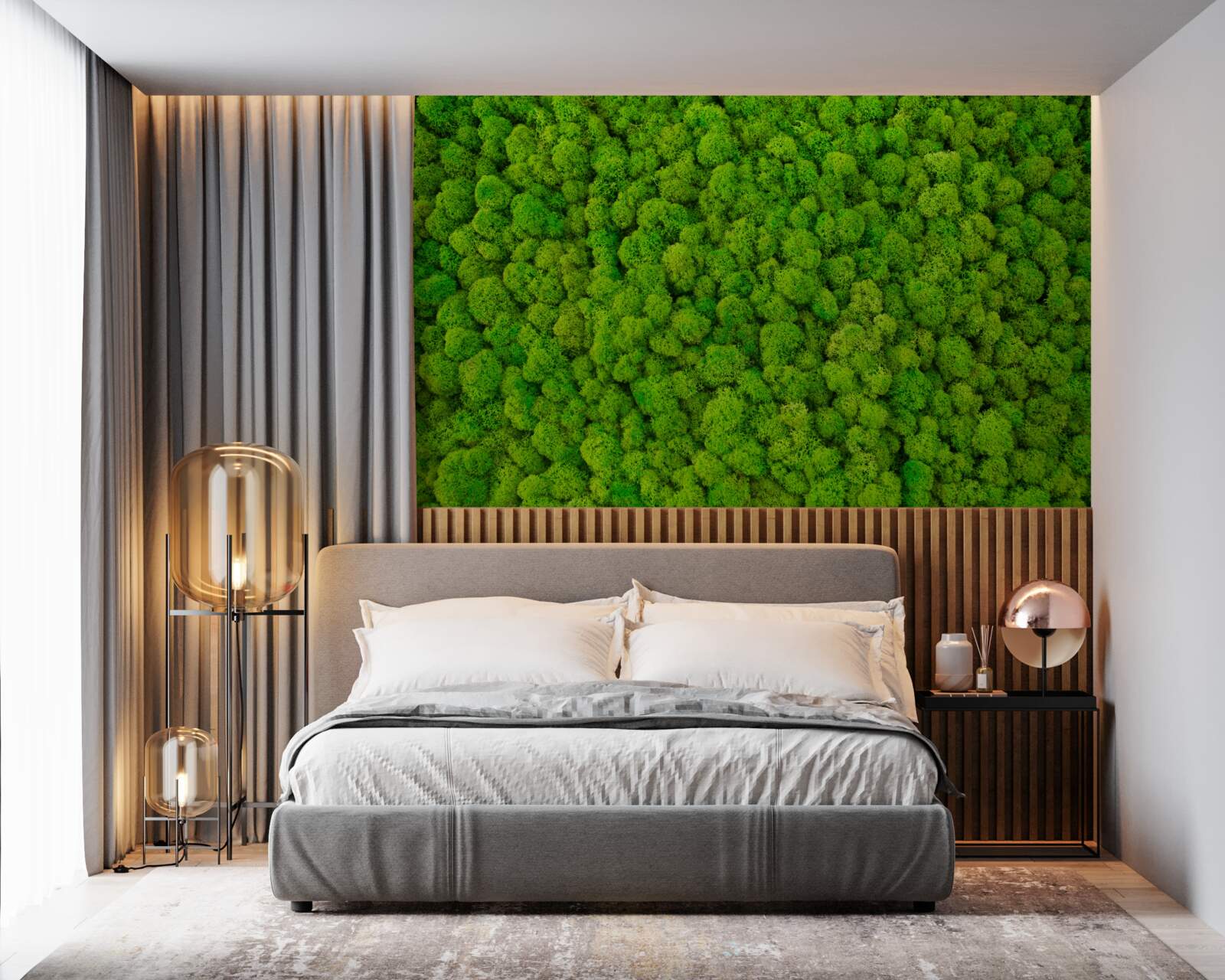 Fototapeta husté vrcholy zelených lesných obrov