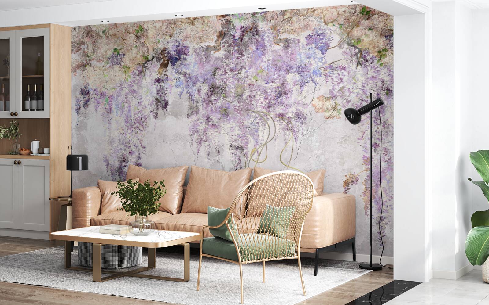 Fototapeta jesenné kvety padajú