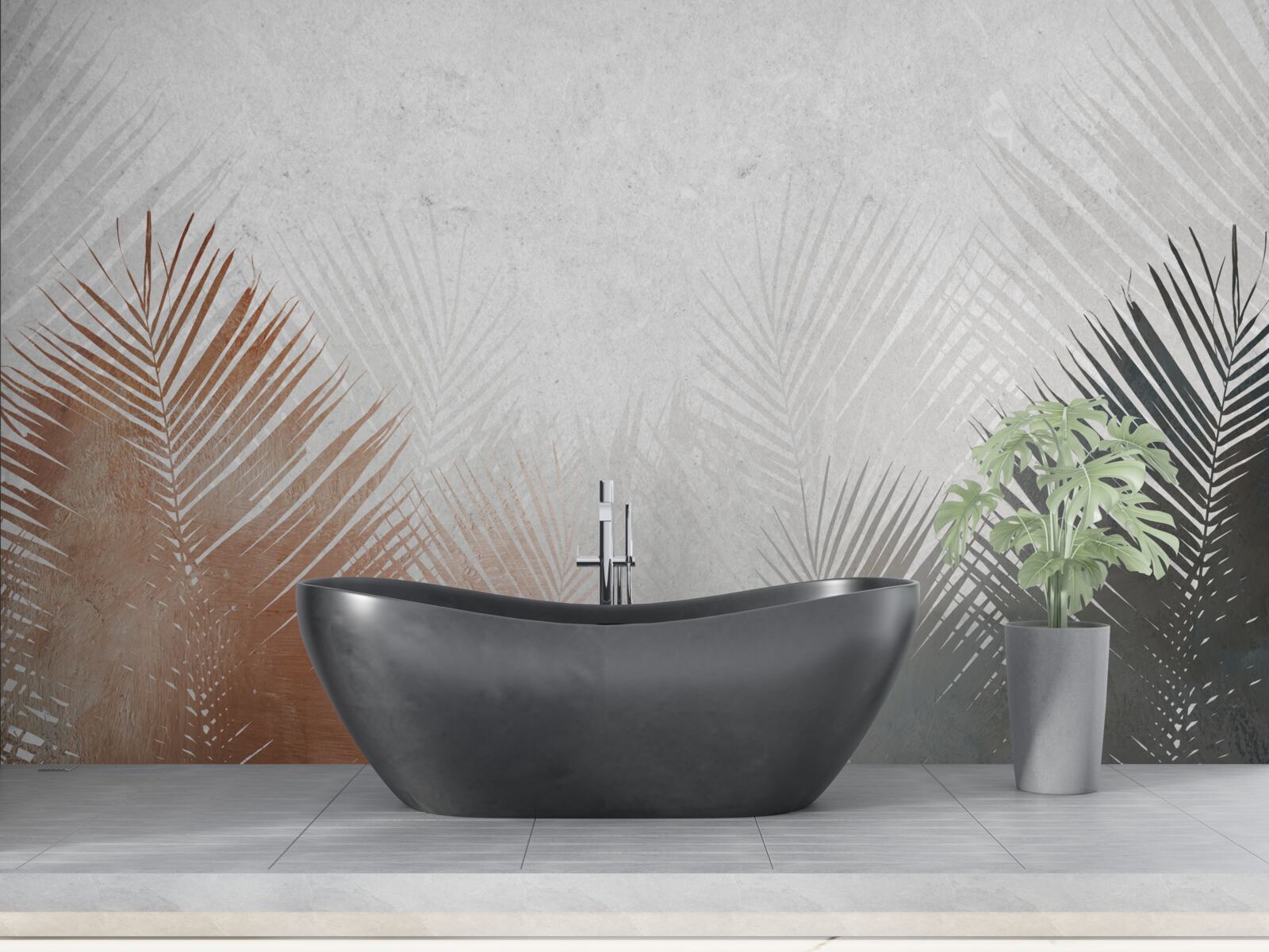 Fototapeta jesenná abstrakcia v hmlistom lese