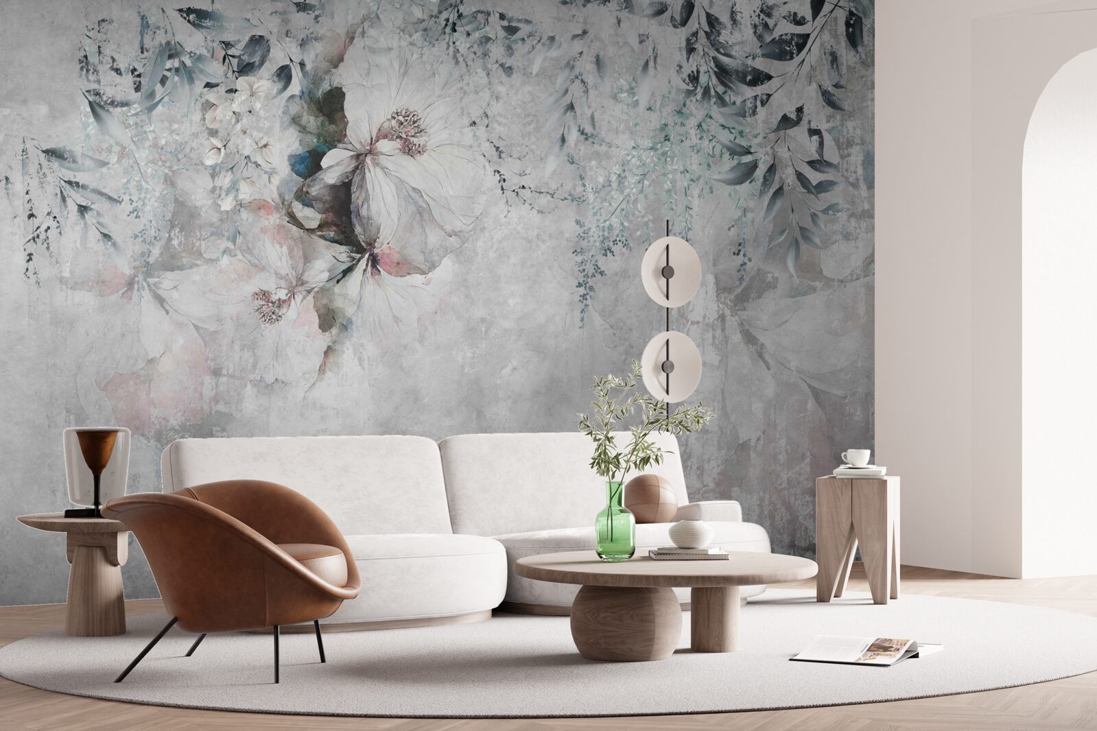 Fototapeta dúhovky sú sivé na pozadí rovnakého odtieňa