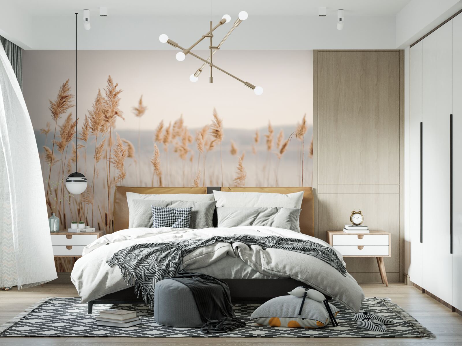 Fototapeta pšeničné pole obsypané klasmi