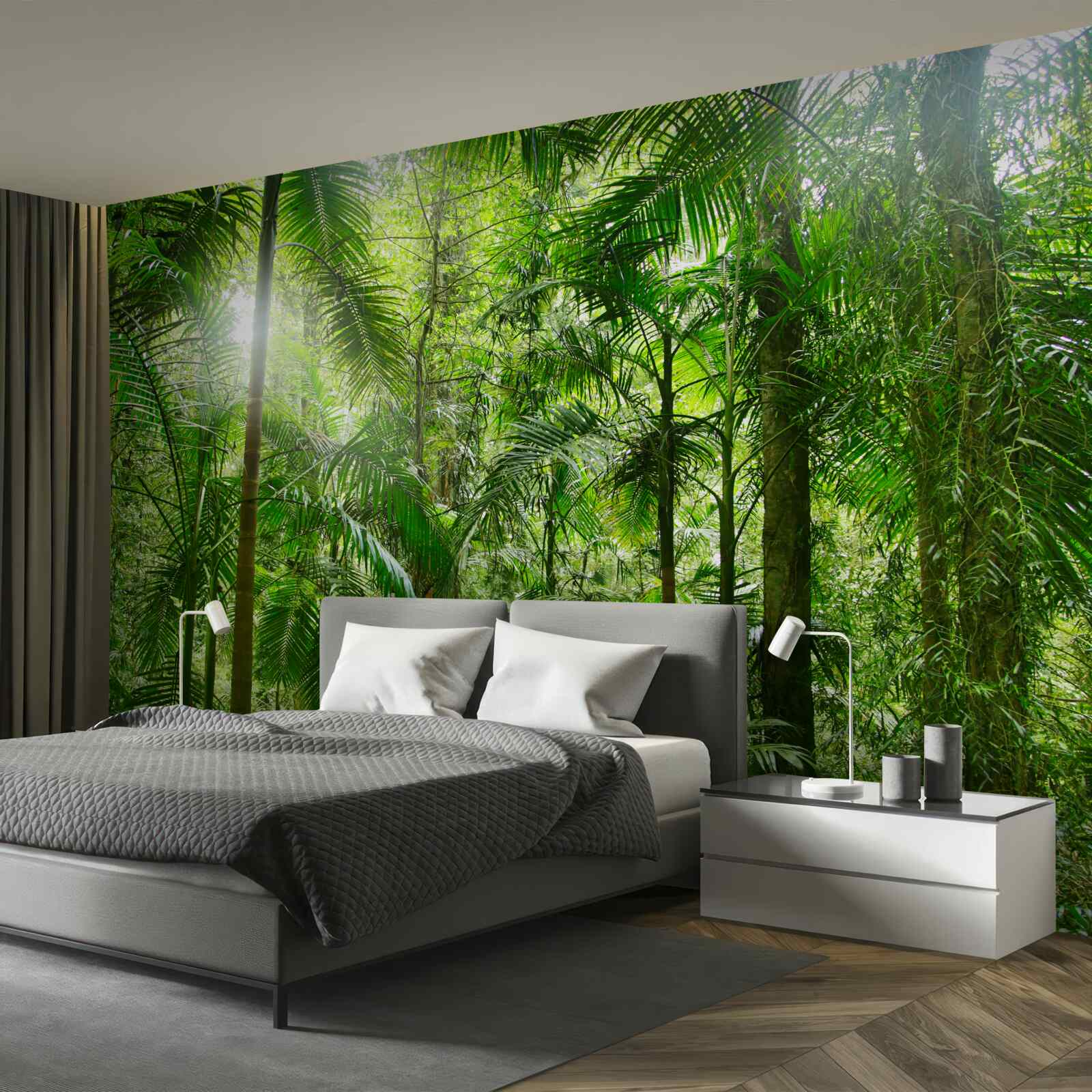 Fototapeta bujná vegetácia v zalesnenej oblasti