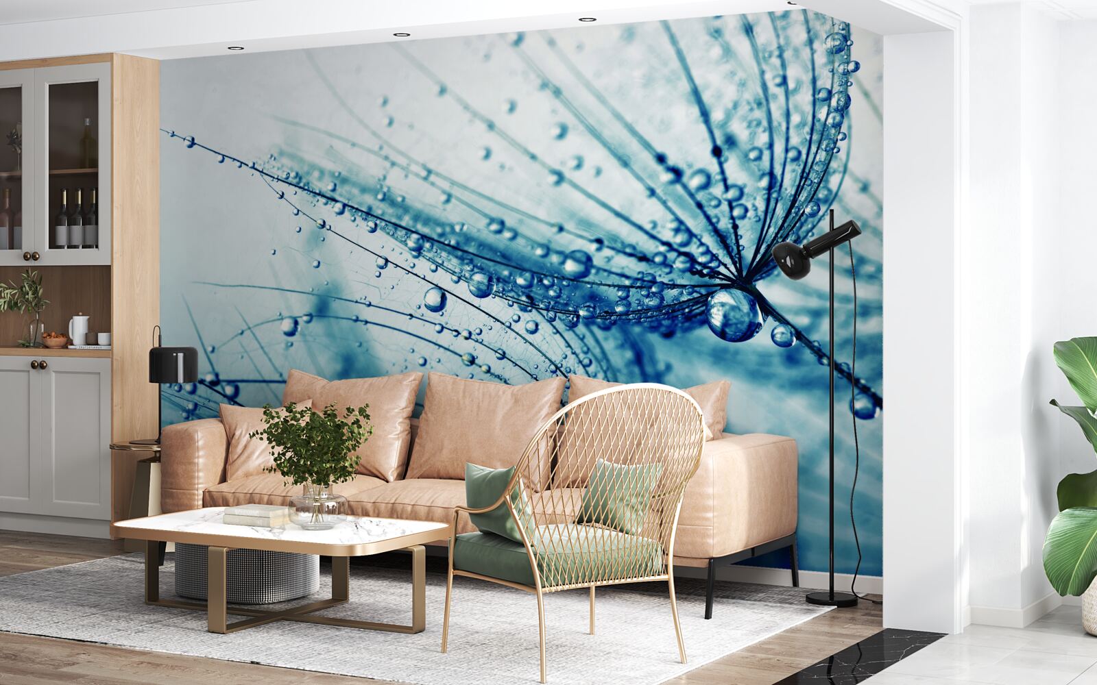 Fototapeta kvapky na púpavu