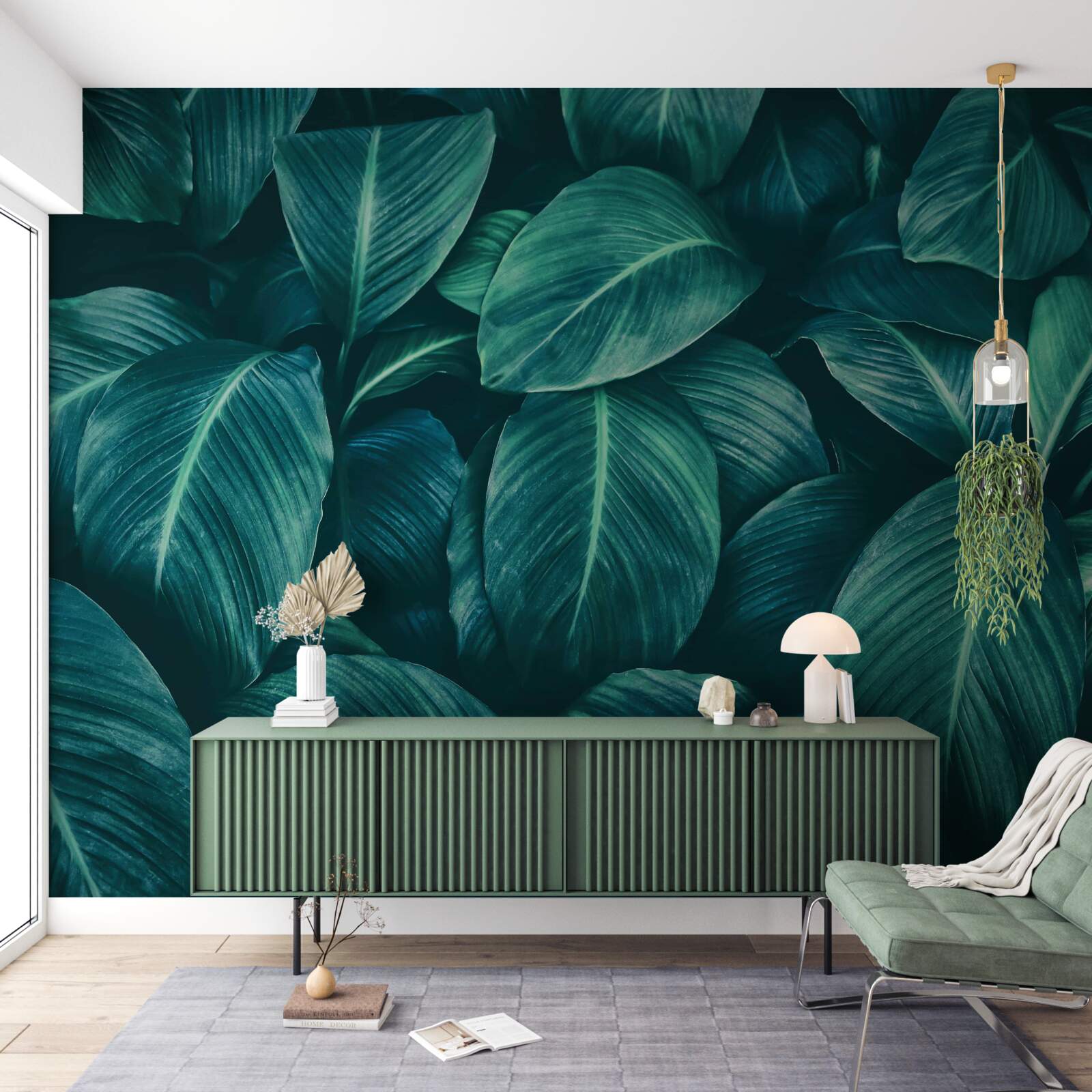 Fototapeta listy paprade majú nádhernú smaragdovú farbu