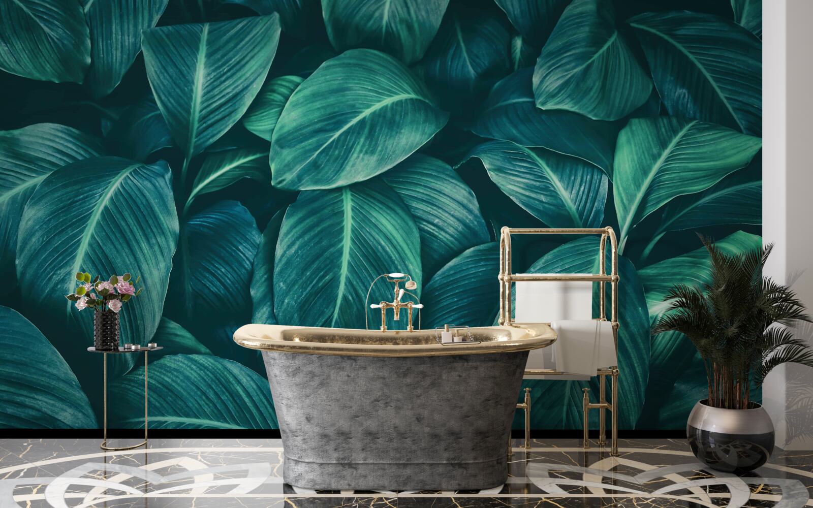 Fototapeta listy paprade majú nádhernú smaragdovú farbu