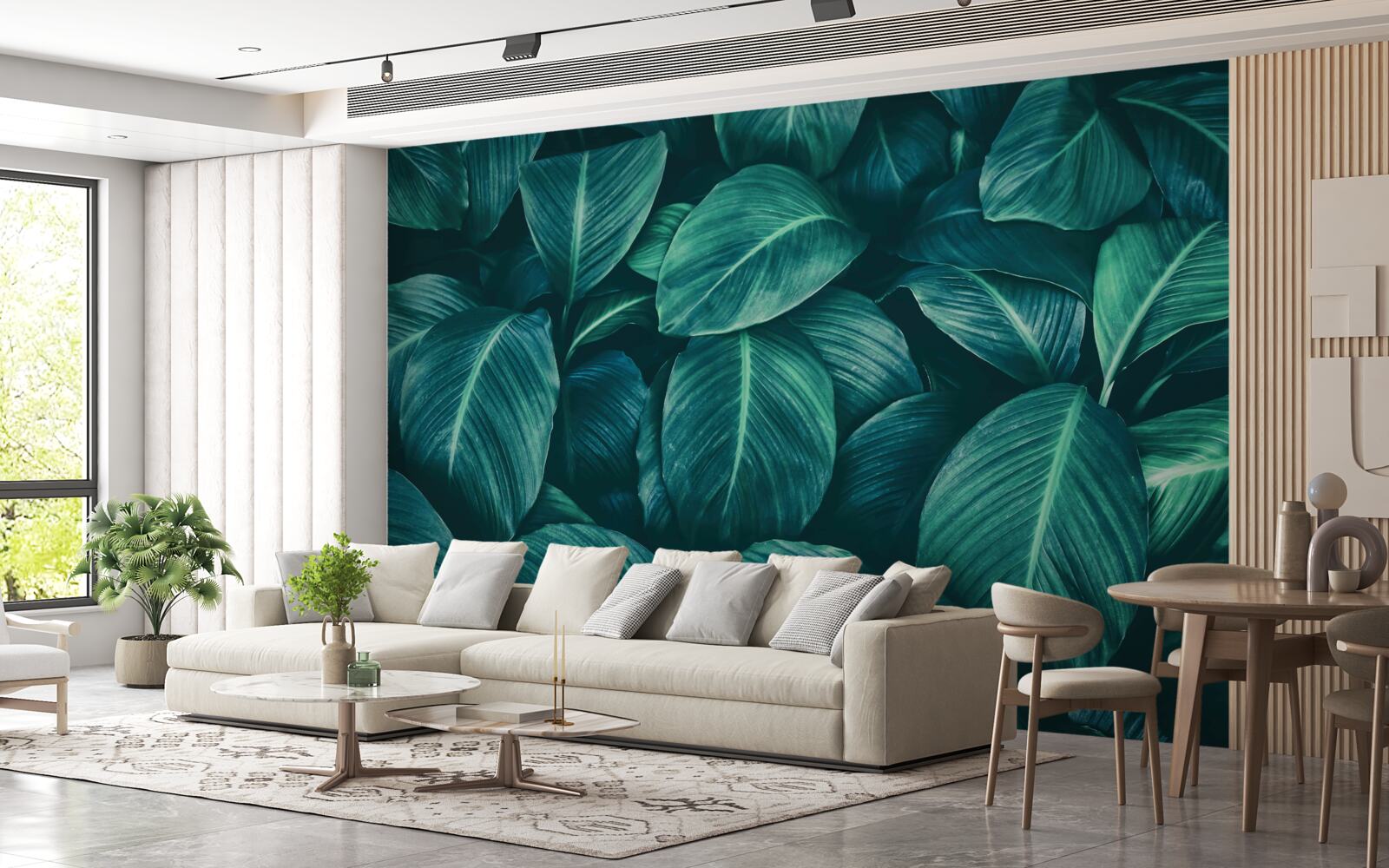 Fototapeta listy paprade majú nádhernú smaragdovú farbu