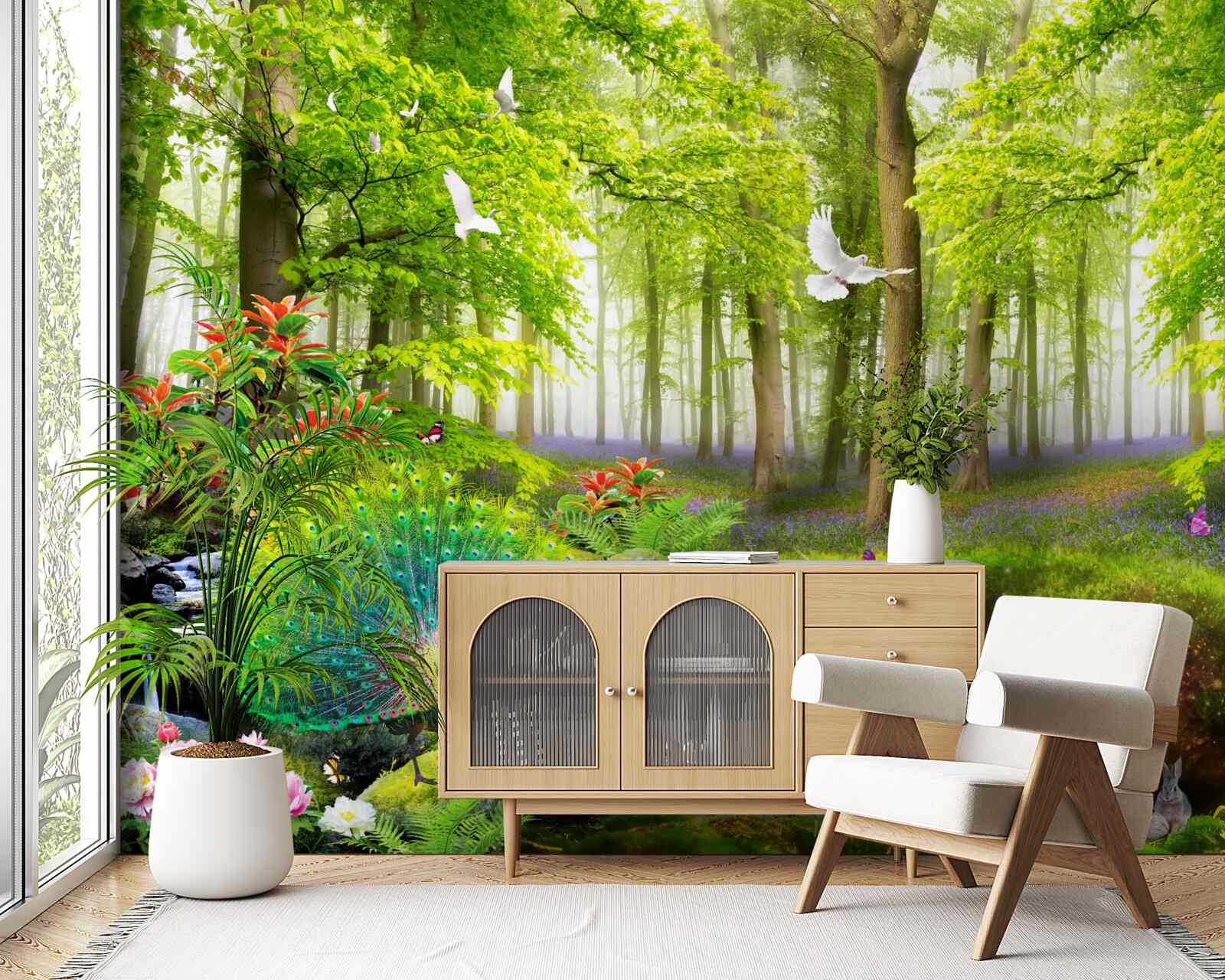 Fototapeta fauna zelených letných lesov