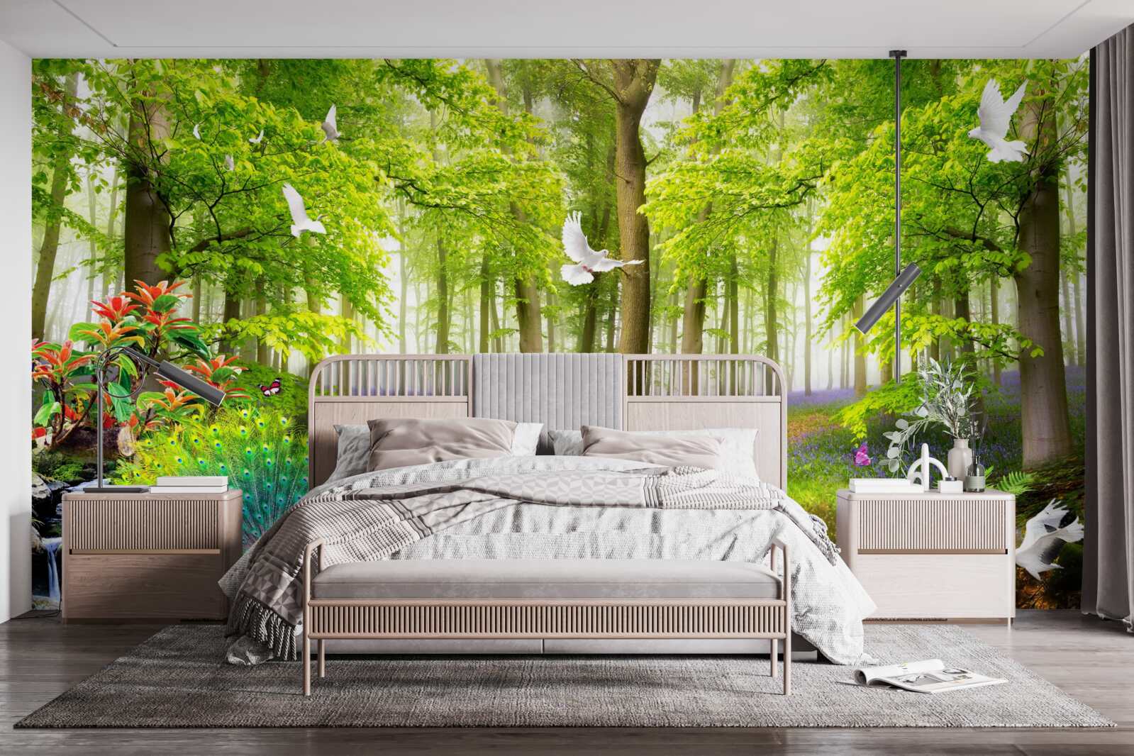 Fototapeta fauna zelených letných lesov