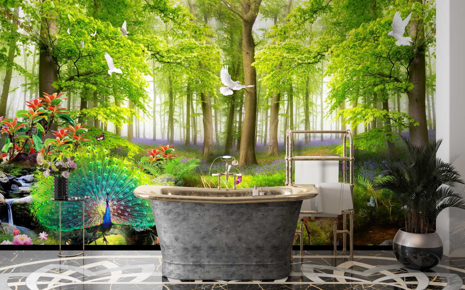 Fototapeta fauna zelených letných lesov