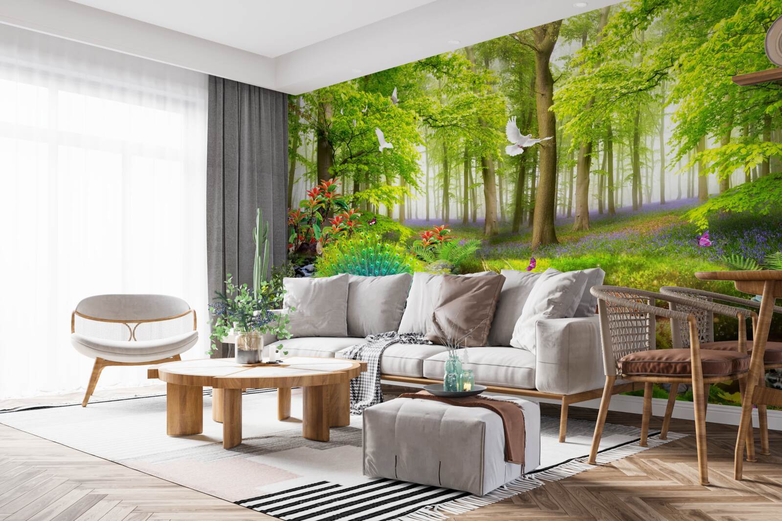 Fototapeta fauna zelených letných lesov