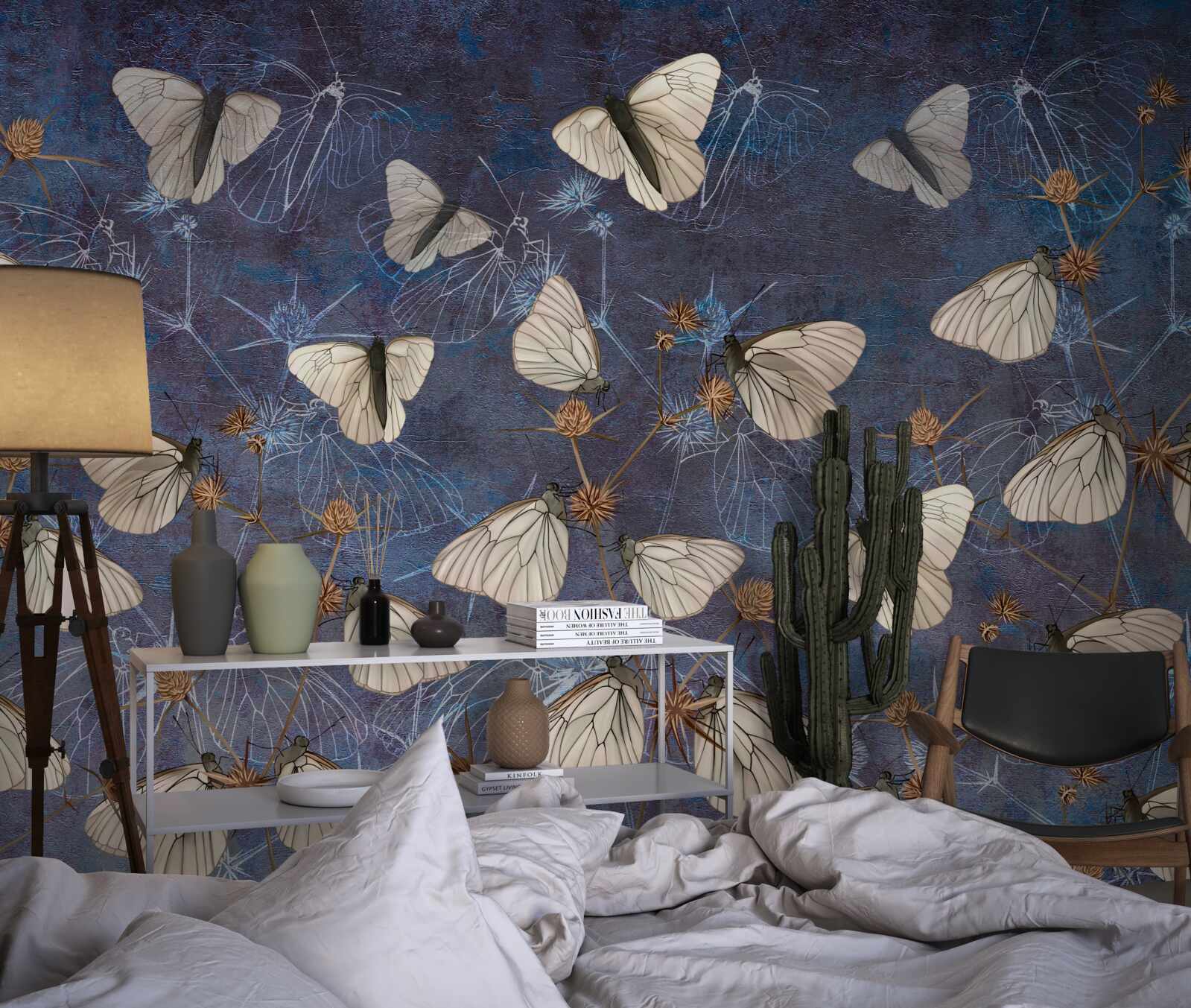 Fototapeta biele motýle vo vegetačnom období