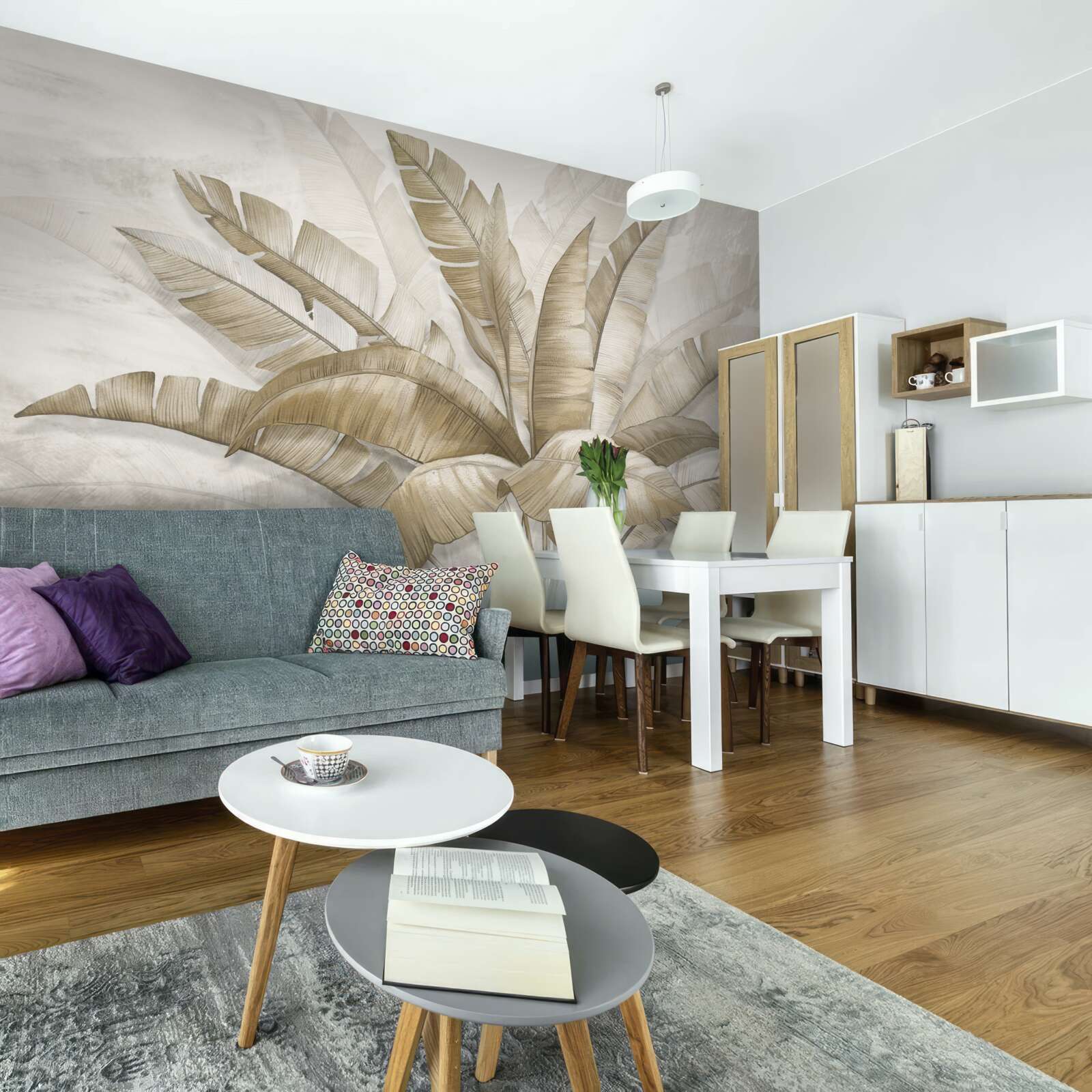 Fototapeta zväzok veľkých palmových listov