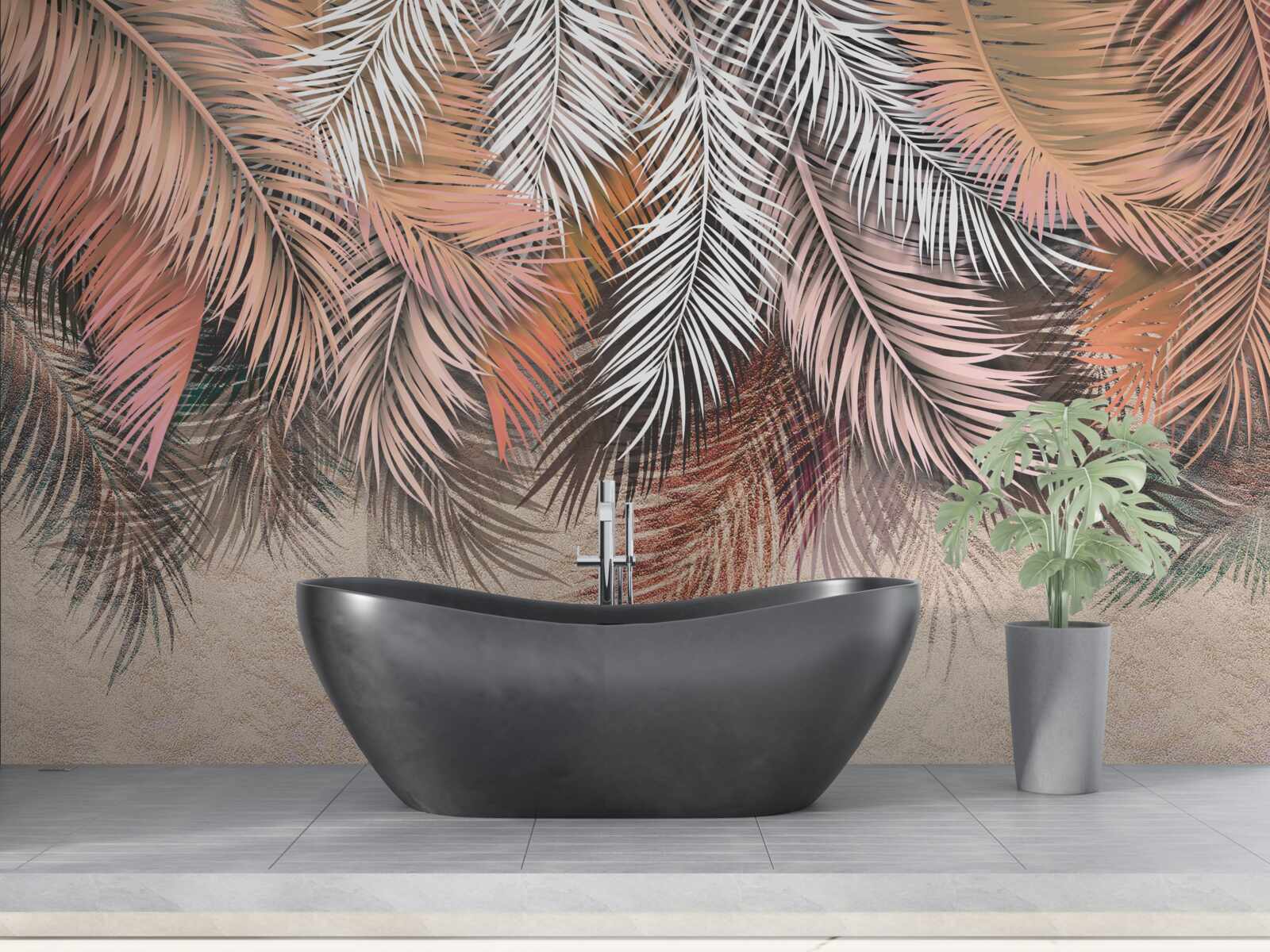 Fototapeta padajúce listy v tvare peria