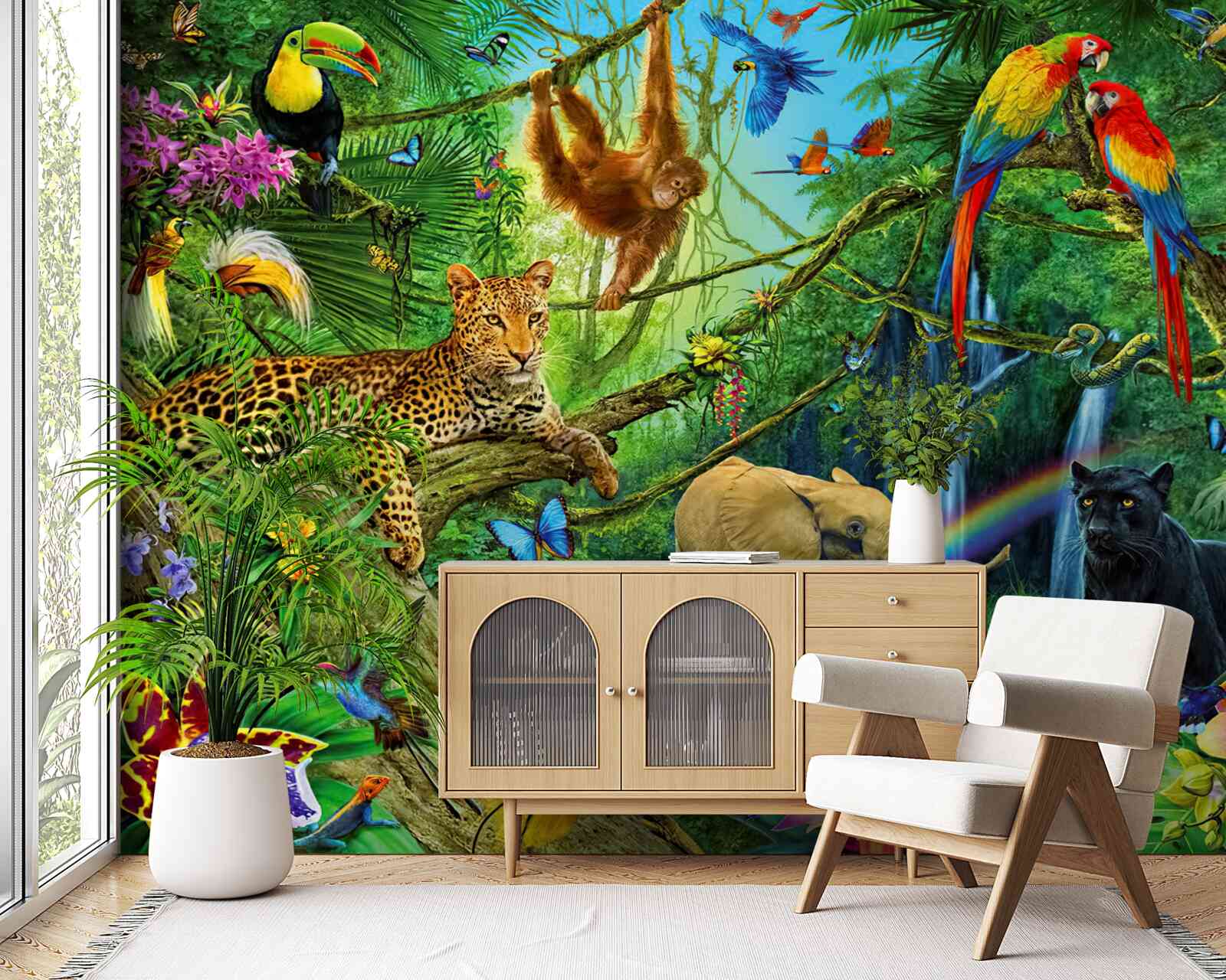 Fototapeta obyvatelia lesa