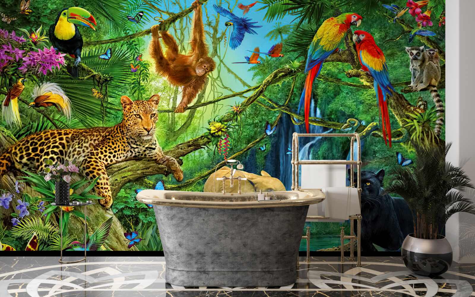 Fototapeta obyvatelia lesa