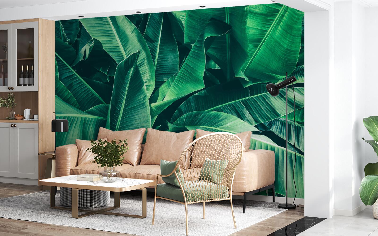 Fototapeta tropická vegetácia so smaragdovým odtieňom