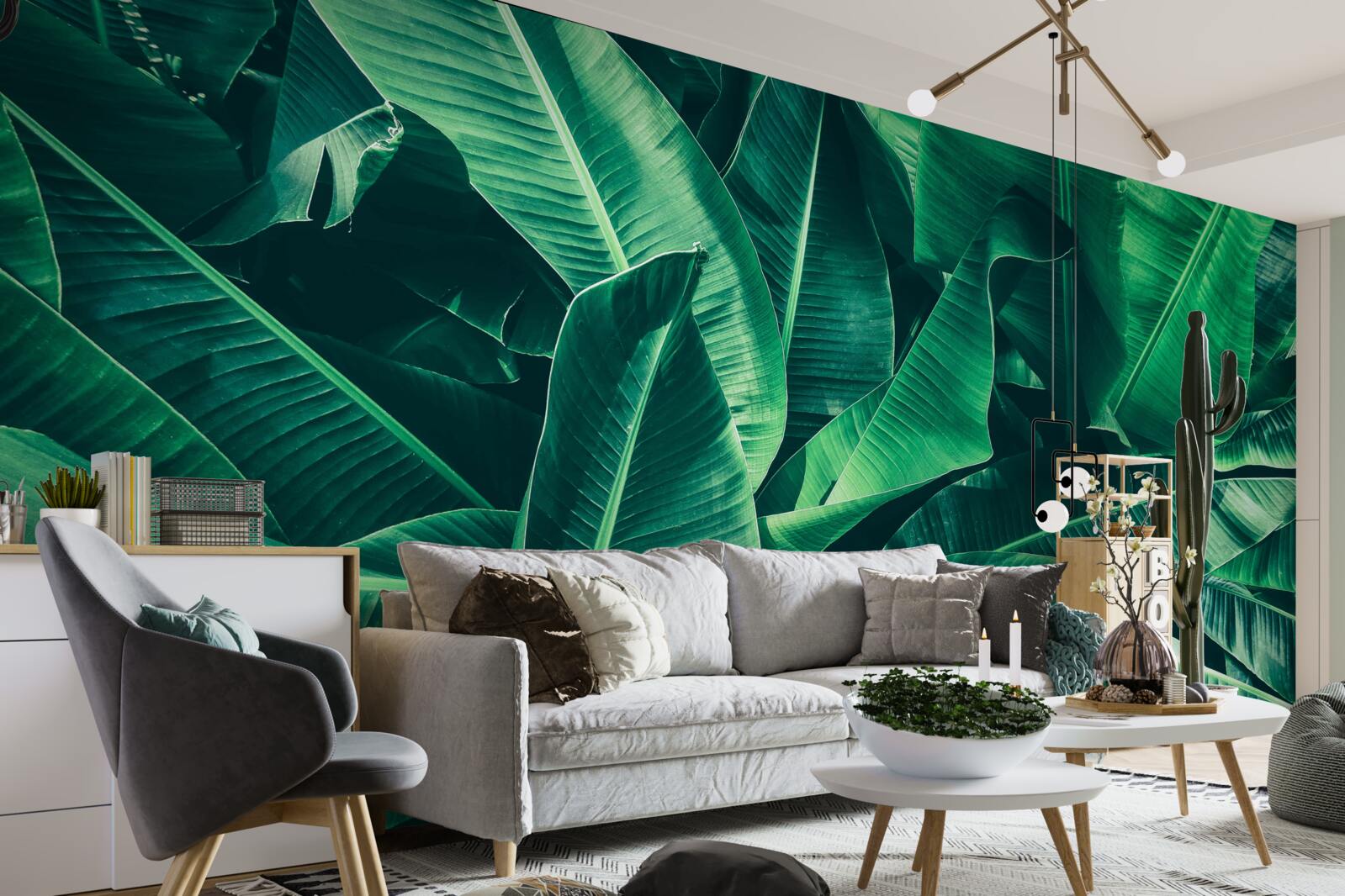 Fototapeta tropická vegetácia so smaragdovým odtieňom