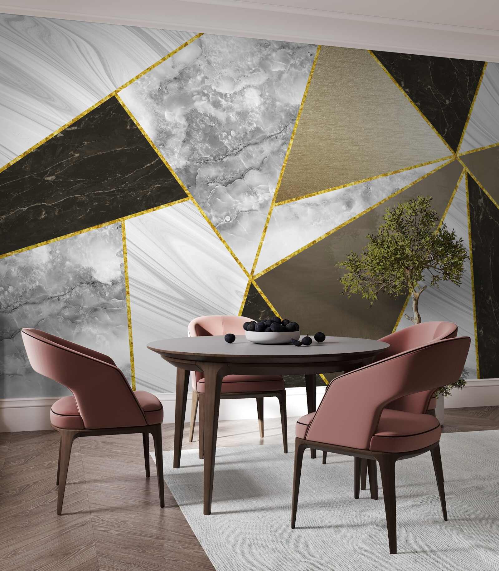 Fototapeta trojuholníková abstrakcia