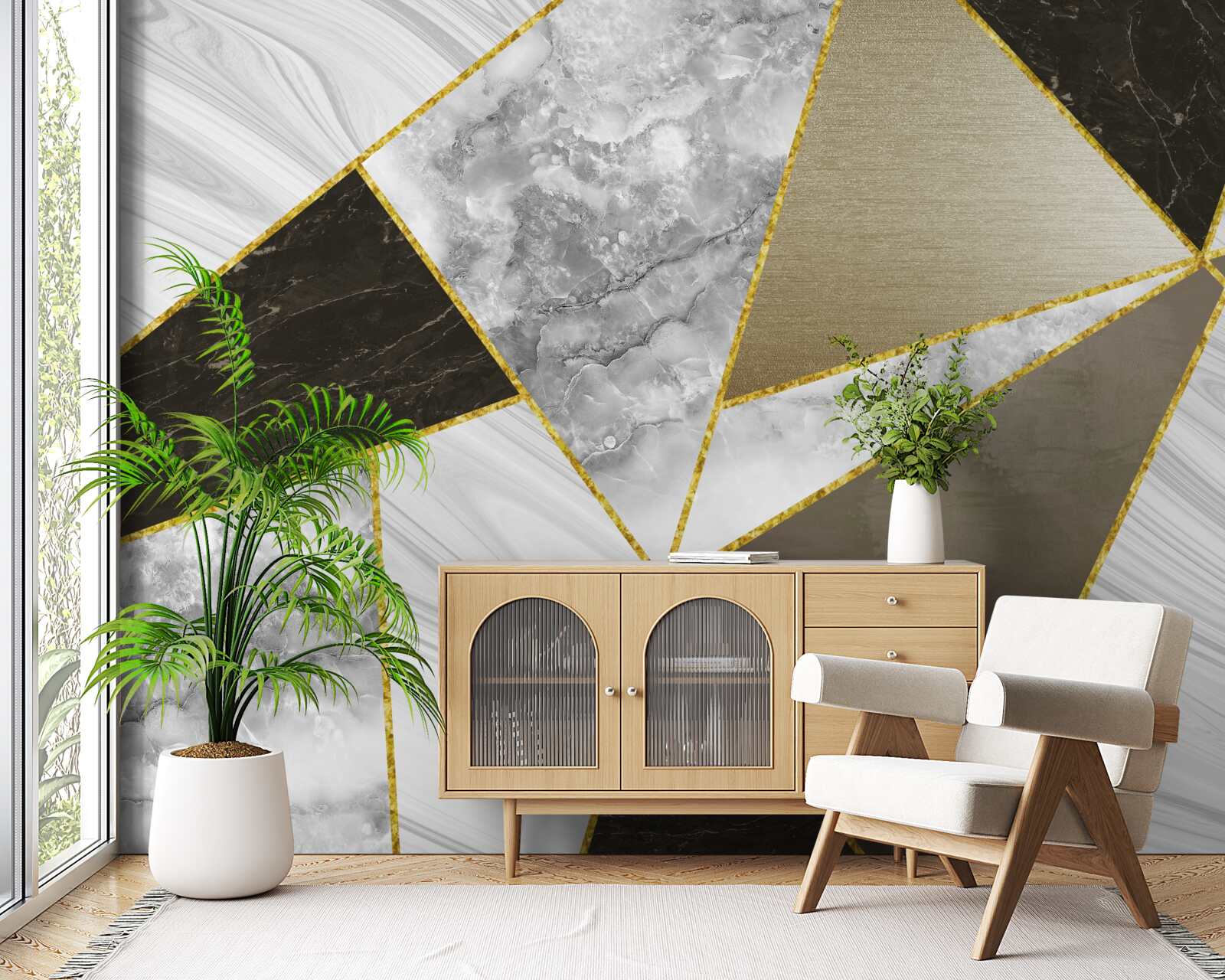 Fototapeta trojuholníková abstrakcia