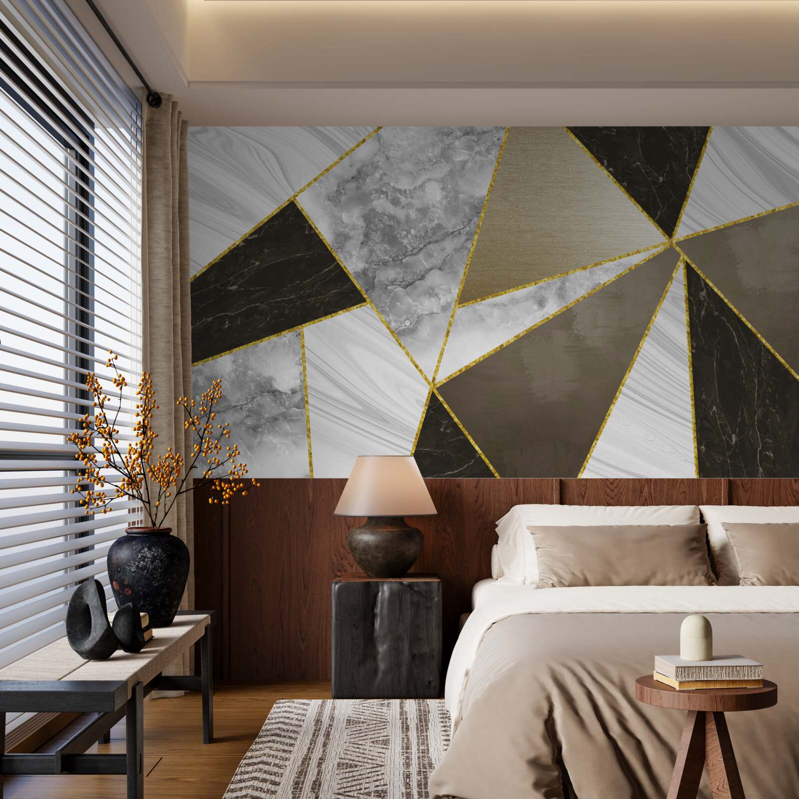 Fototapeta trojuholníková abstrakcia