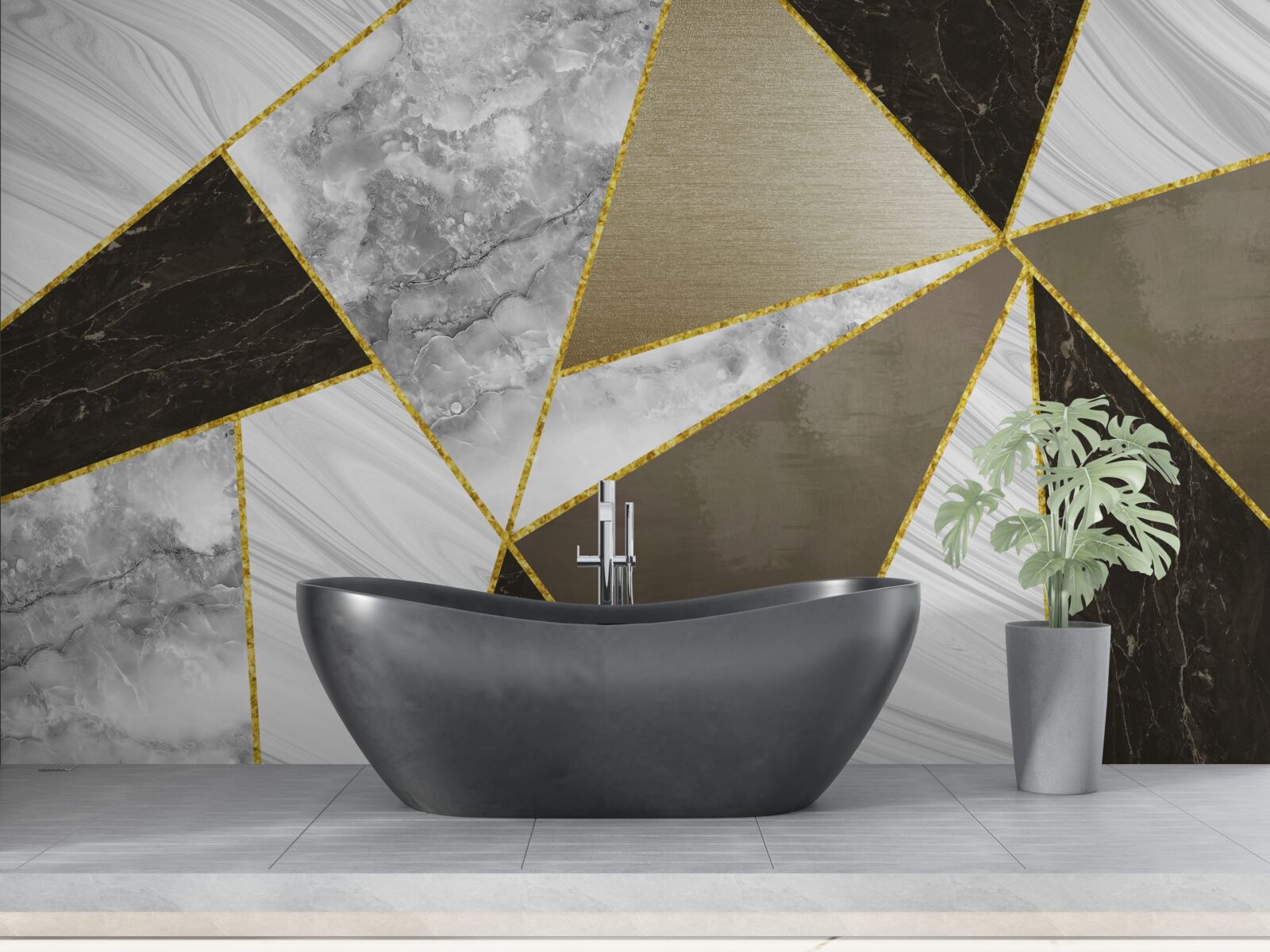 Fototapeta trojuholníková abstrakcia