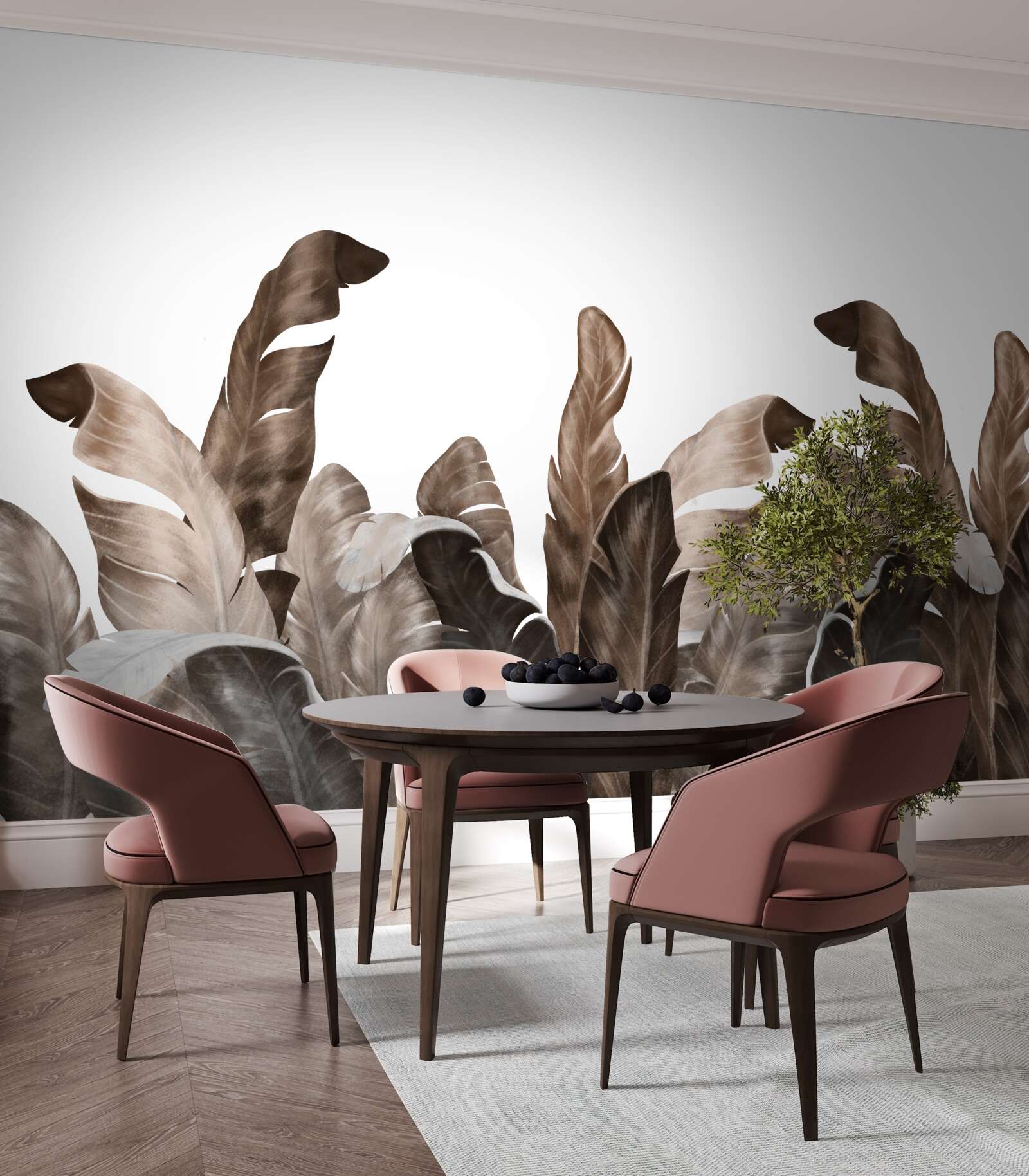 Fototapeta tropické listy sa hojdajú vo vetre