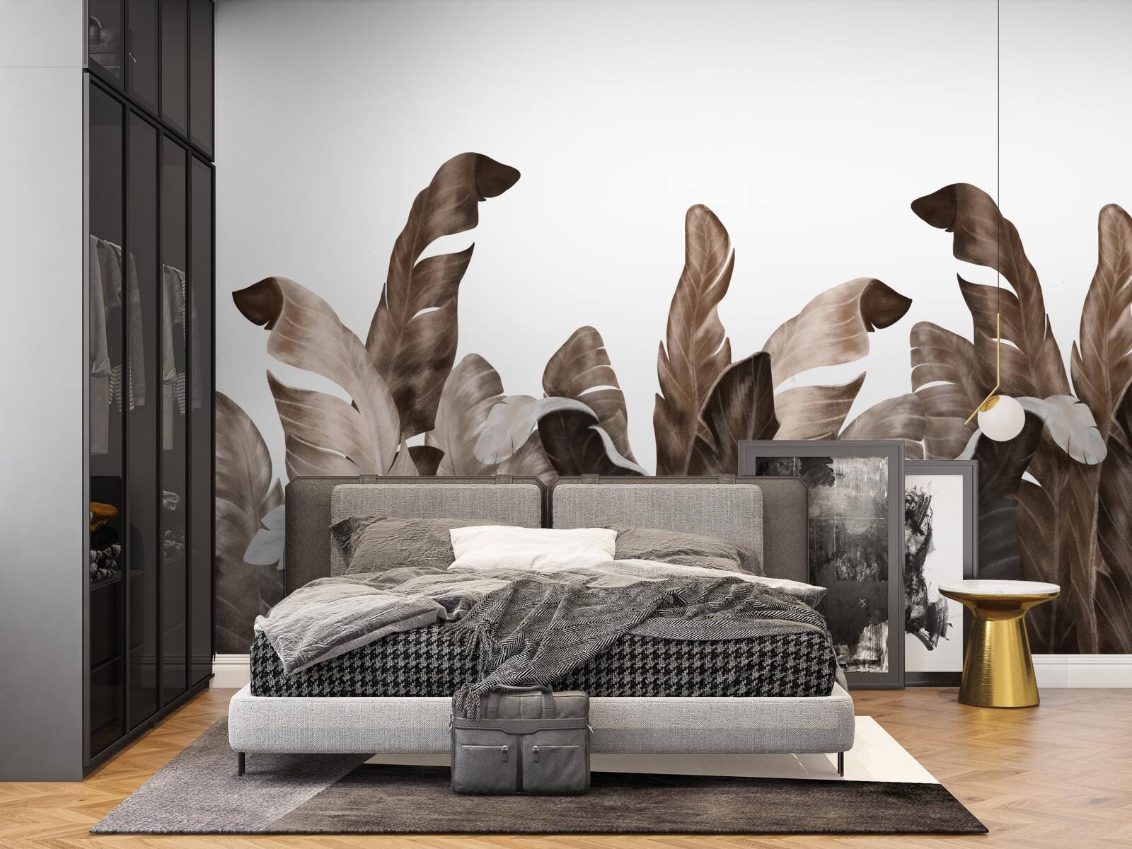 Fototapeta tropické listy sa hojdajú vo vetre