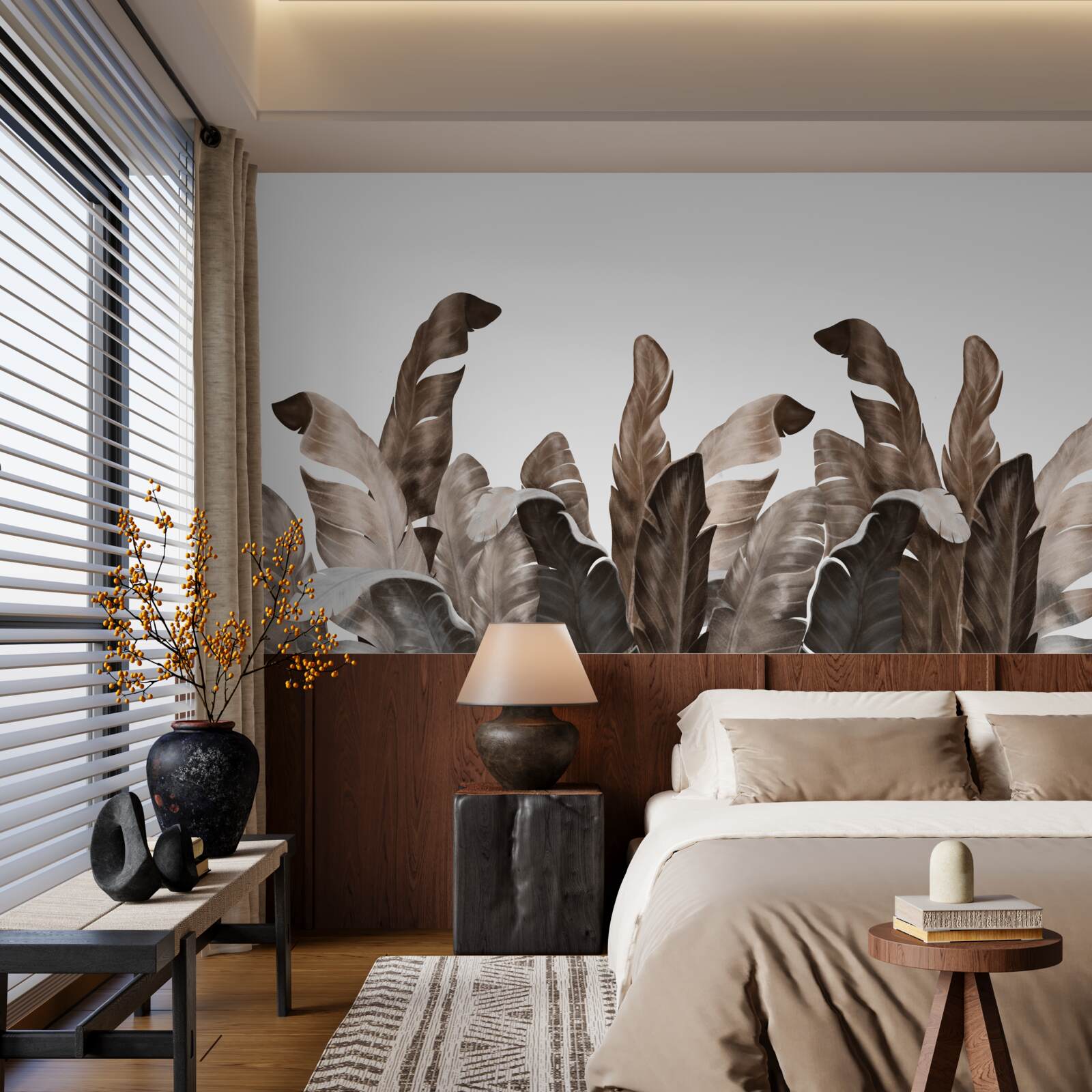 Fototapeta tropické listy sa hojdajú vo vetre