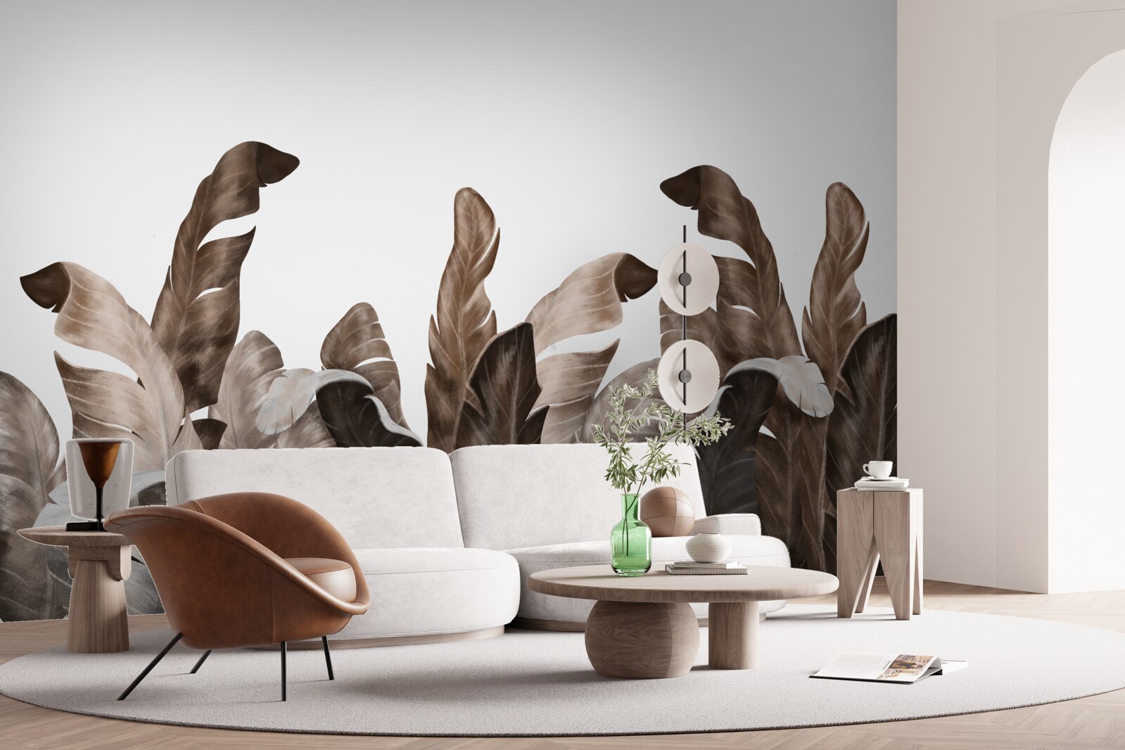 Fototapeta tropické listy sa hojdajú vo vetre