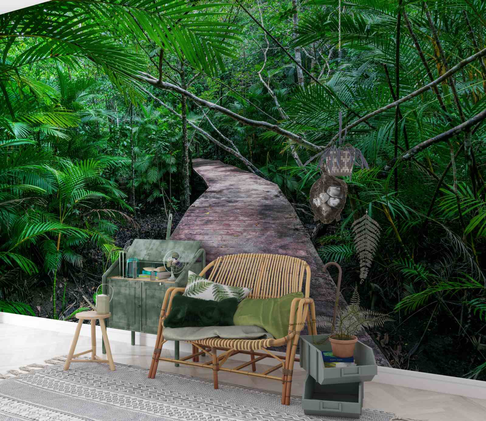 Fototapeta Cesta do čarovných zelených trópov