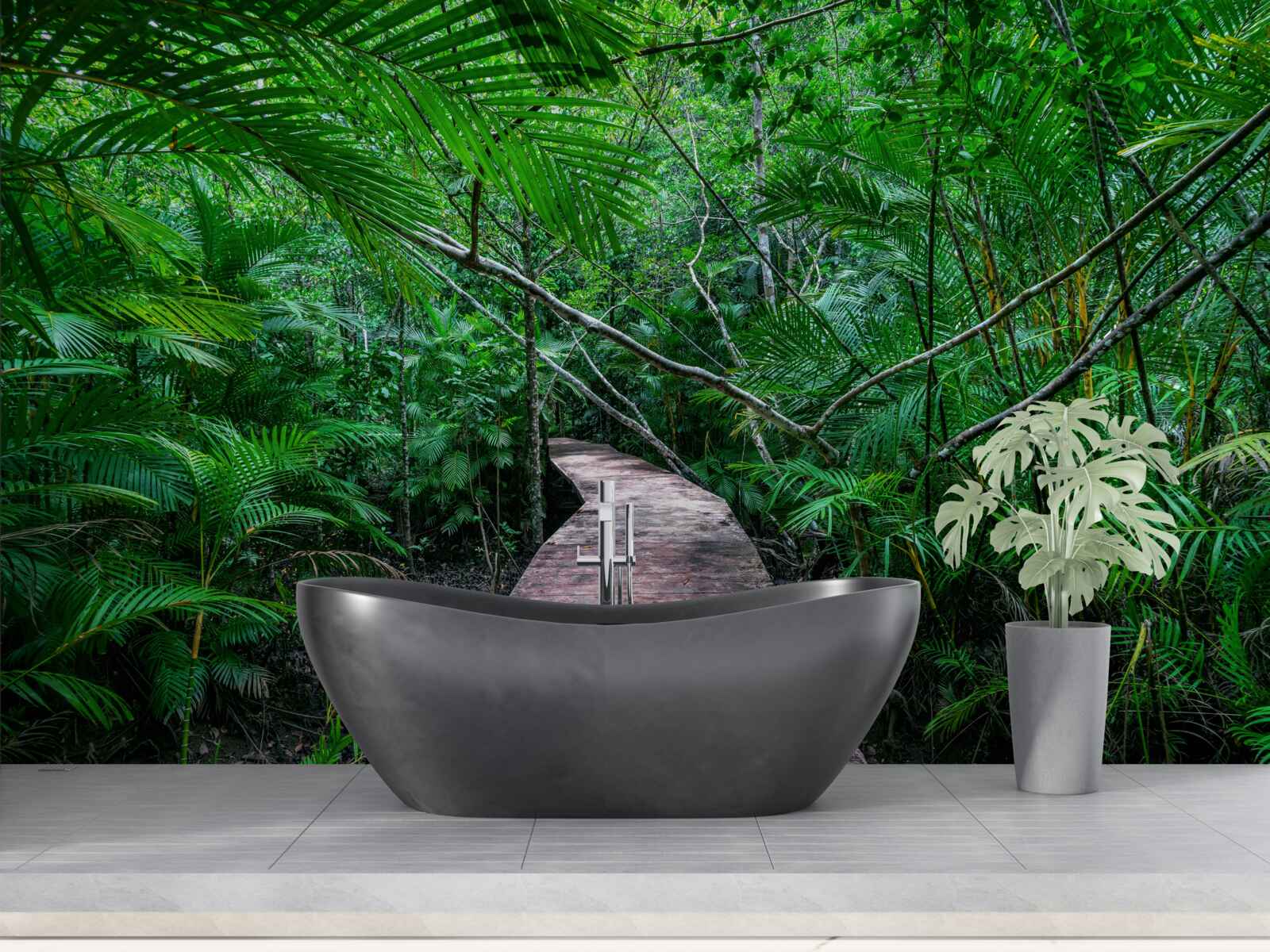 Fototapeta Cesta do čarovných zelených trópov