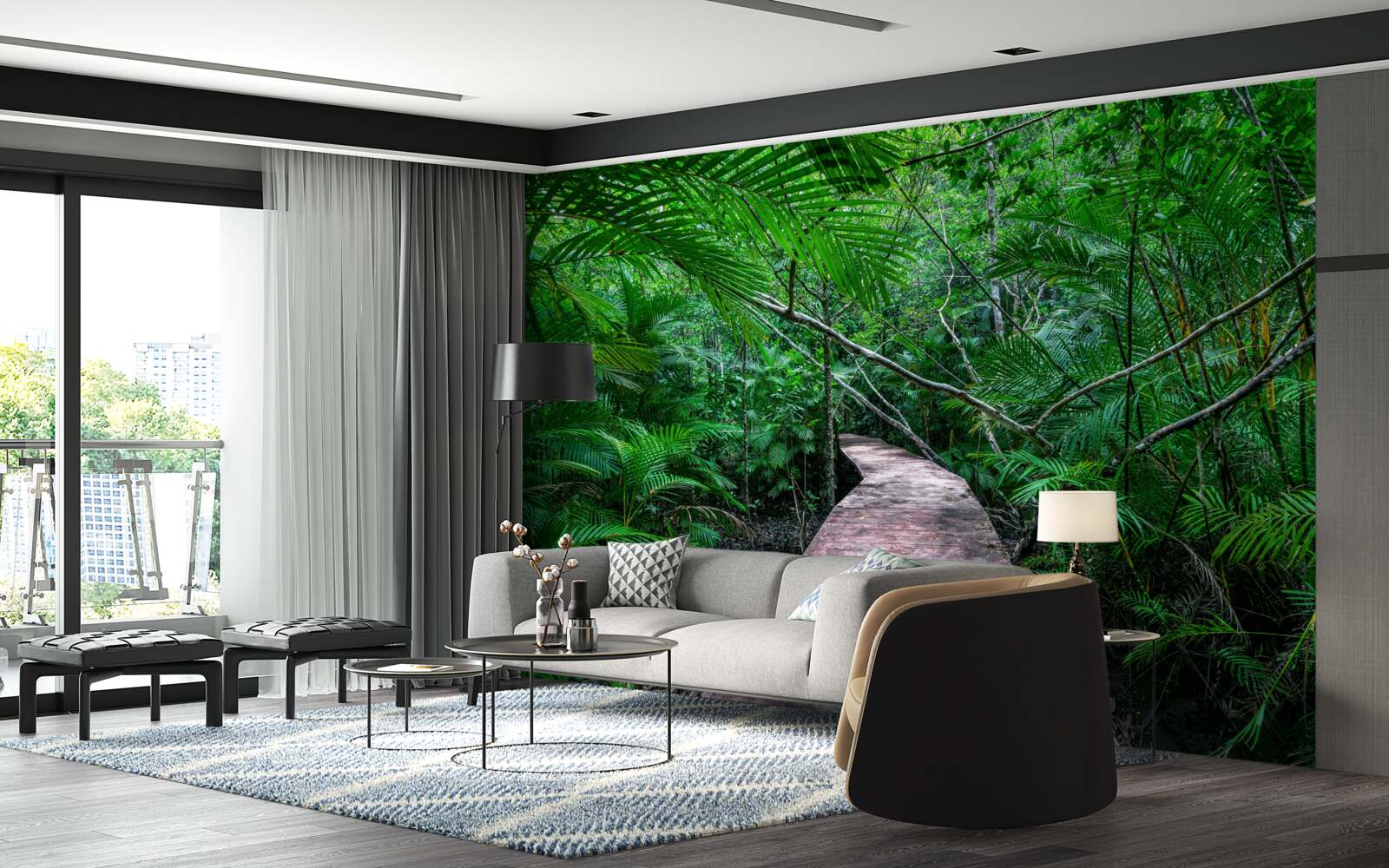 Fototapeta Cesta do čarovných zelených trópov