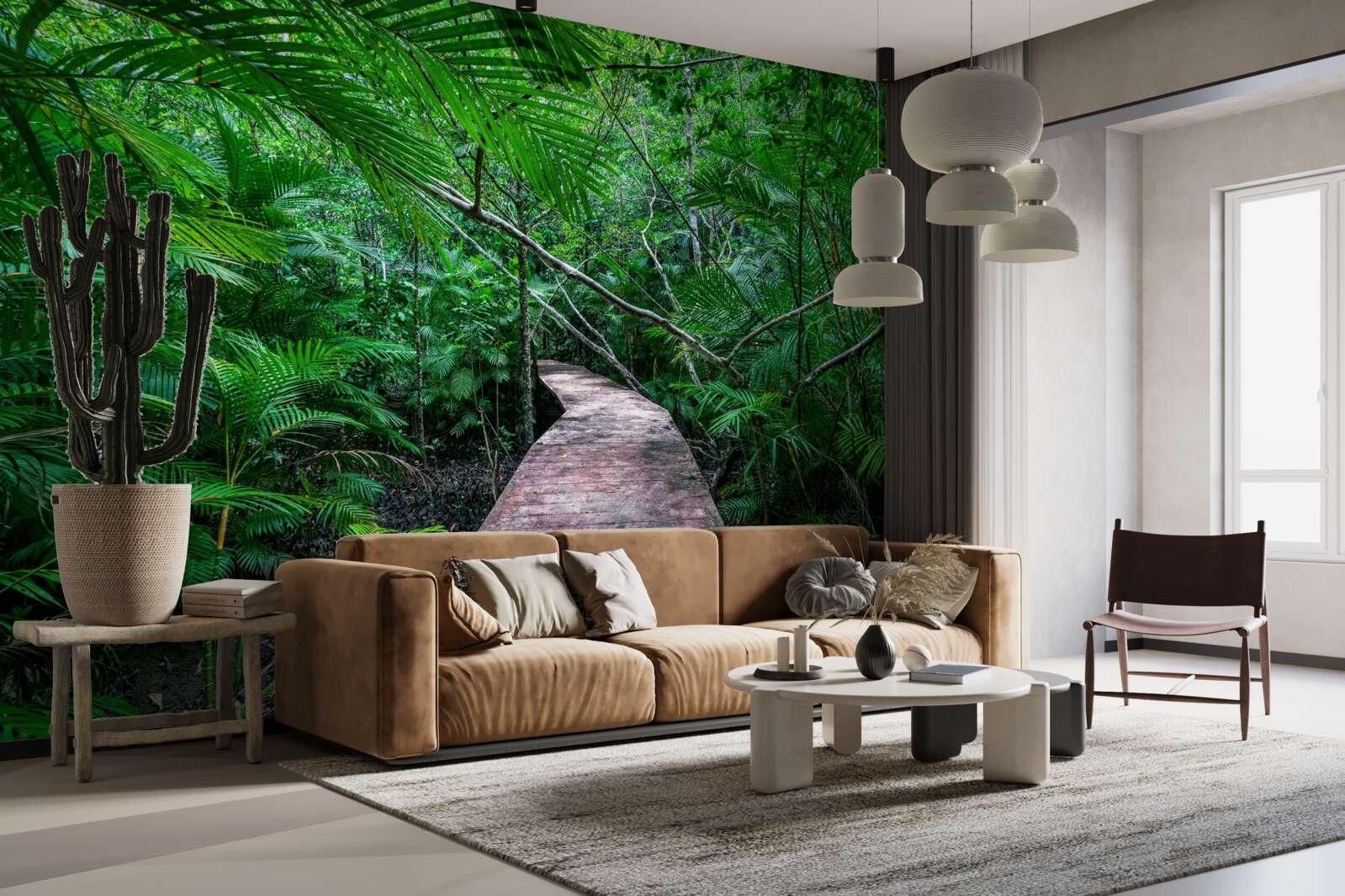 Fototapeta Cesta do čarovných zelených trópov