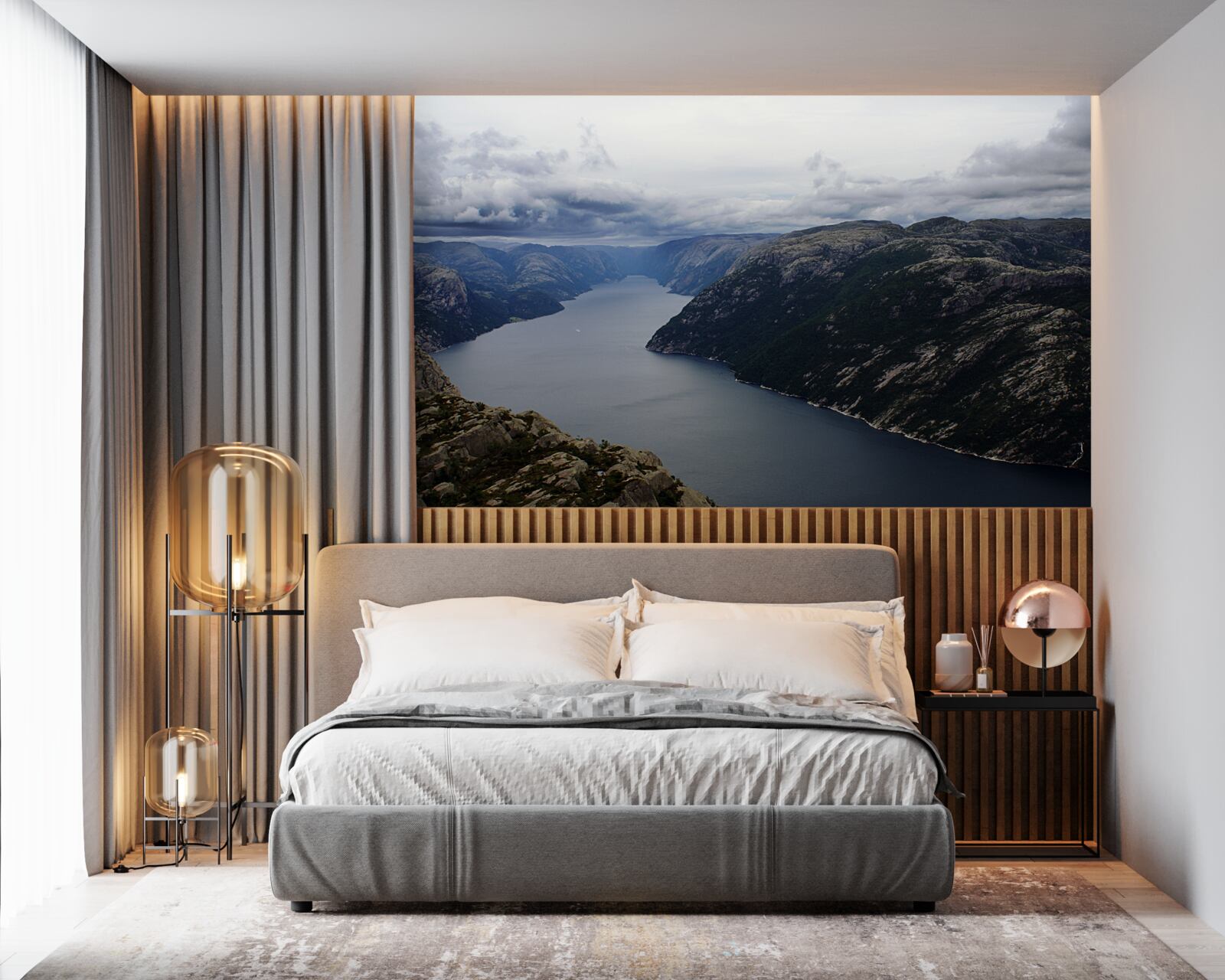 Fototapeta pokojná horská rieka